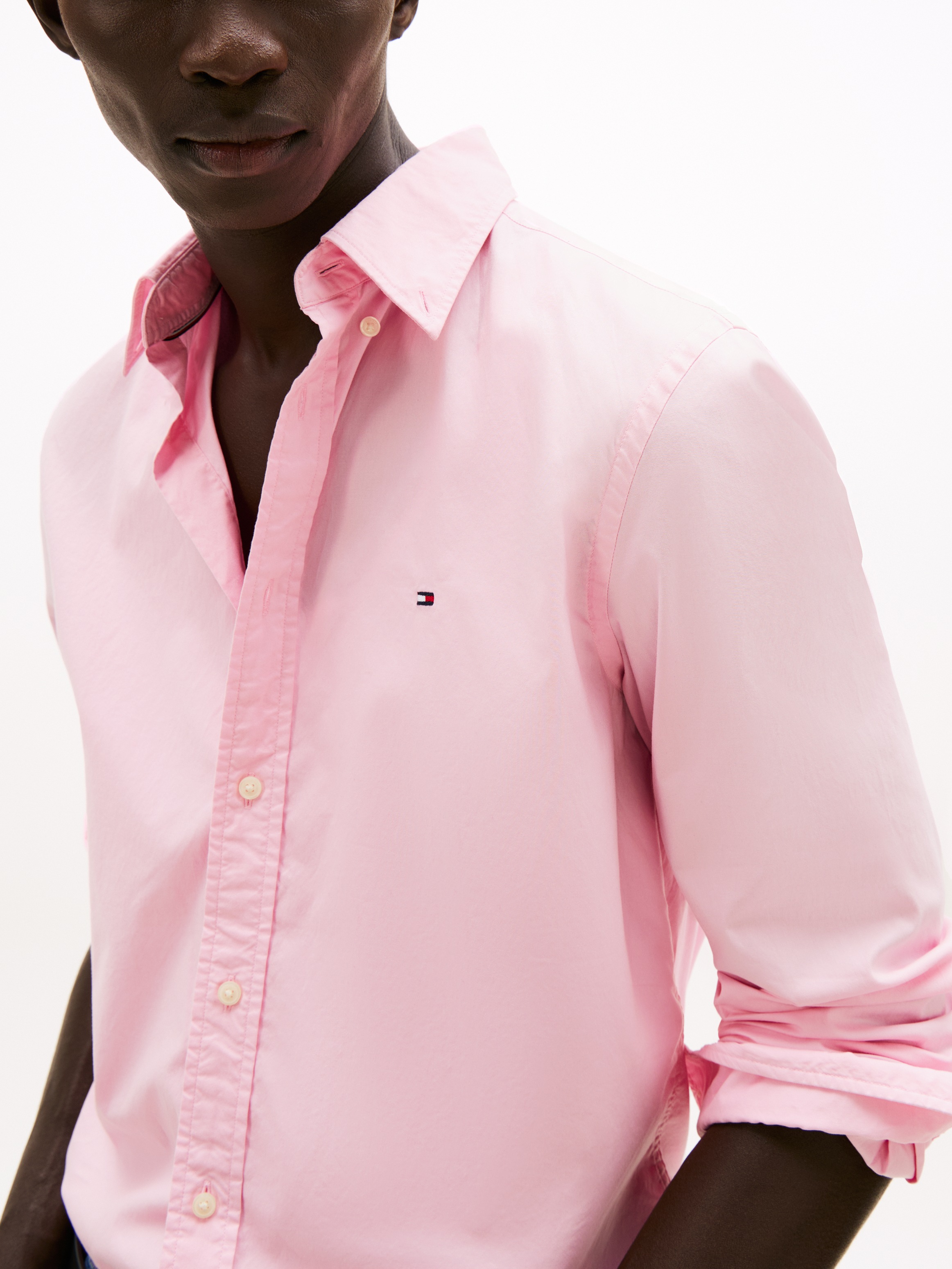 Tommy Hilfiger Businesshemd »FLEX POPLIN SOLID« Regular Fit Flex Cotton