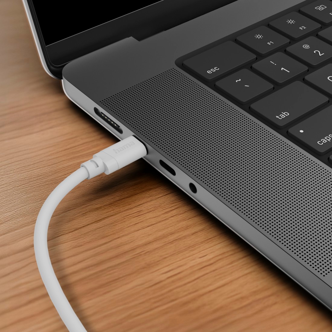 Hama USB-Kabel »USB-C auf Lightning Ladekabel 1 m weiß« Lightning | USB-C 200 cm Schnellladen, 480 Mbit/s, MFi zertifiziert, 3 A Strom