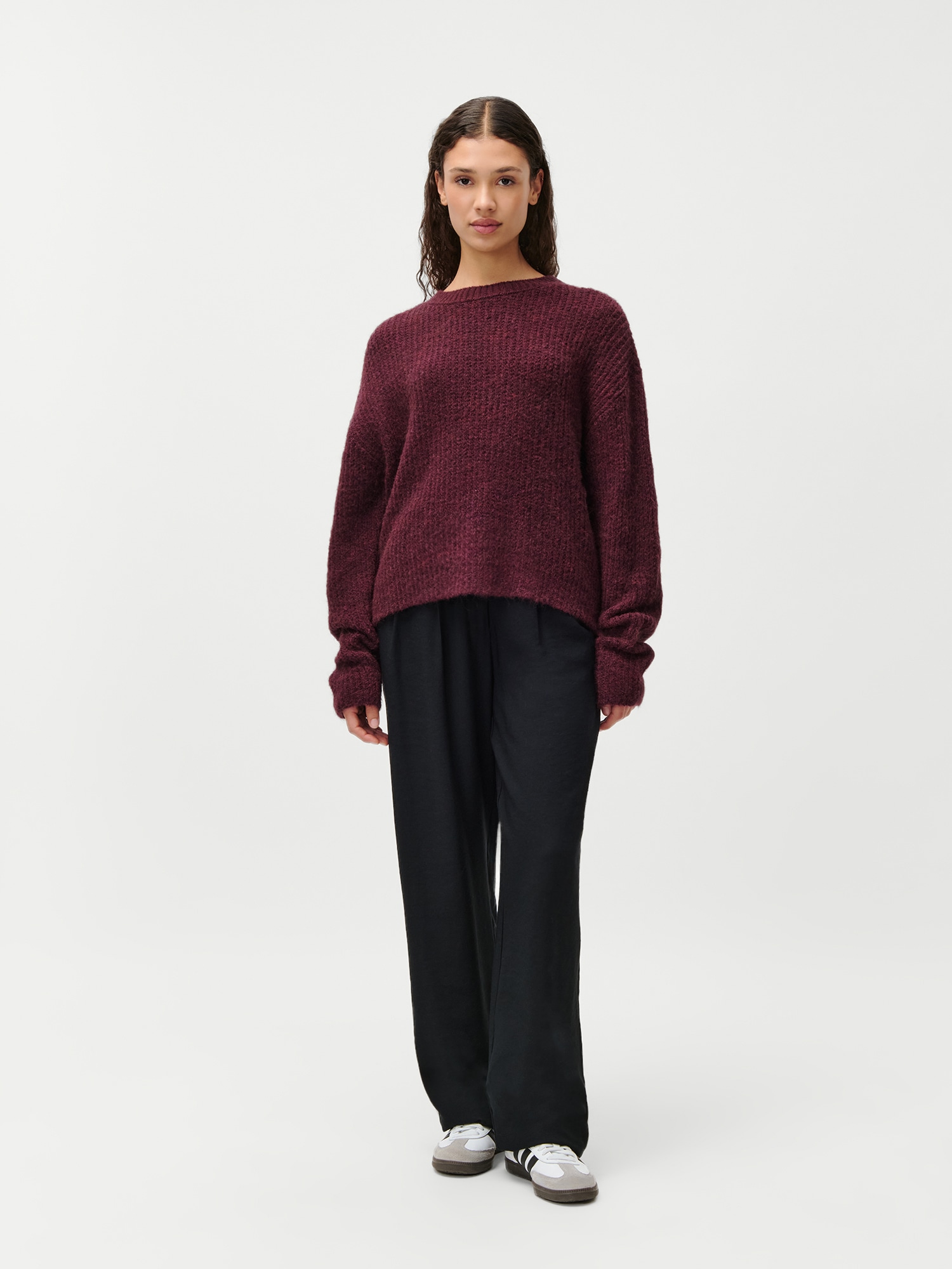 LeGer Strickpullover »Florina, LeGer by Lena Gercke«, überschnittene Schultern, lockere Form, Rundhals