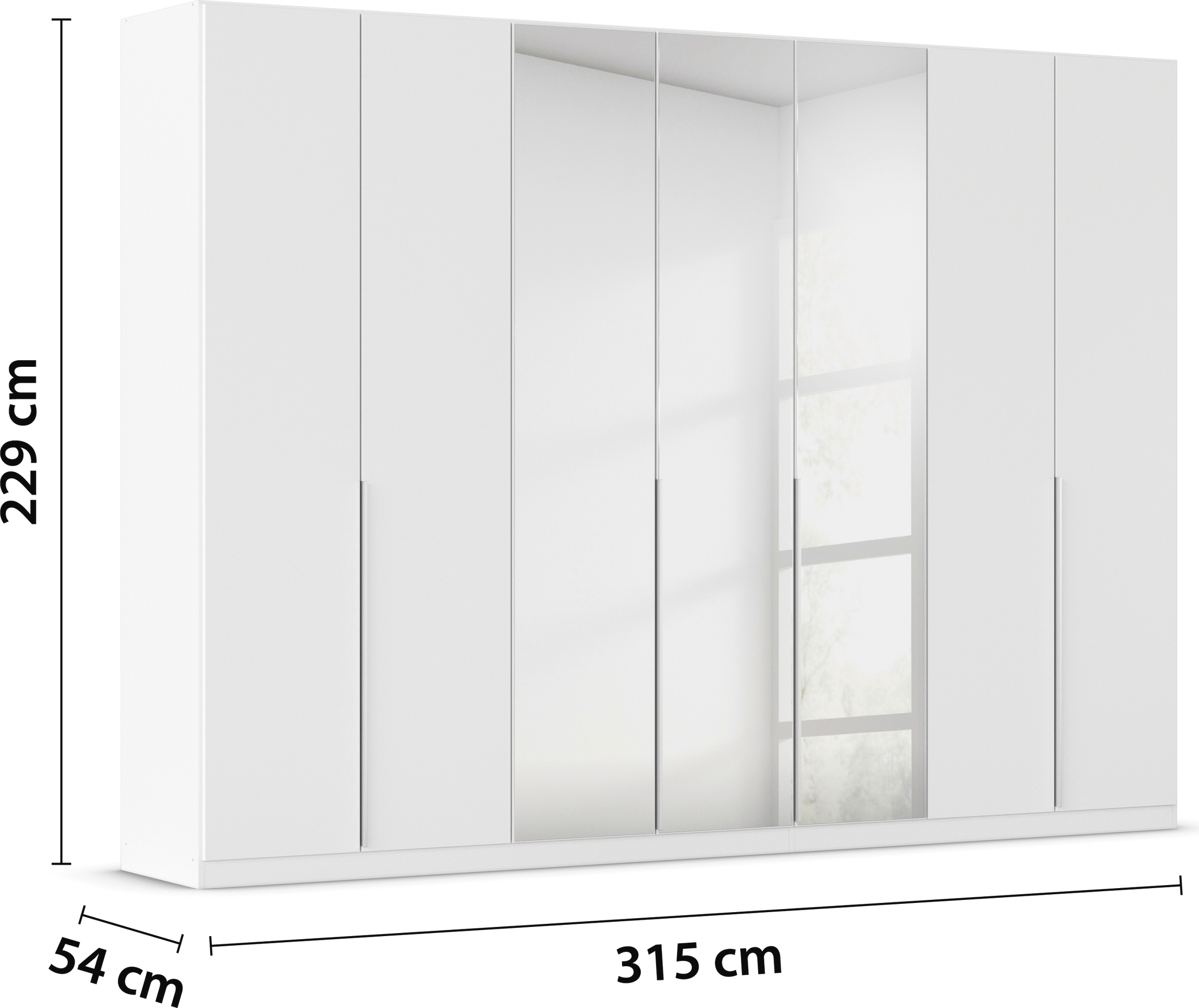 rauch Drehtürenschrank »Kleiderschrank Schrank Garderobe AGORDO mit Dekor- oder Hochglanzfront«, durchdachte Innenausstattung, in 6 Breiten und 2 Höhen MADE IN GERMANY