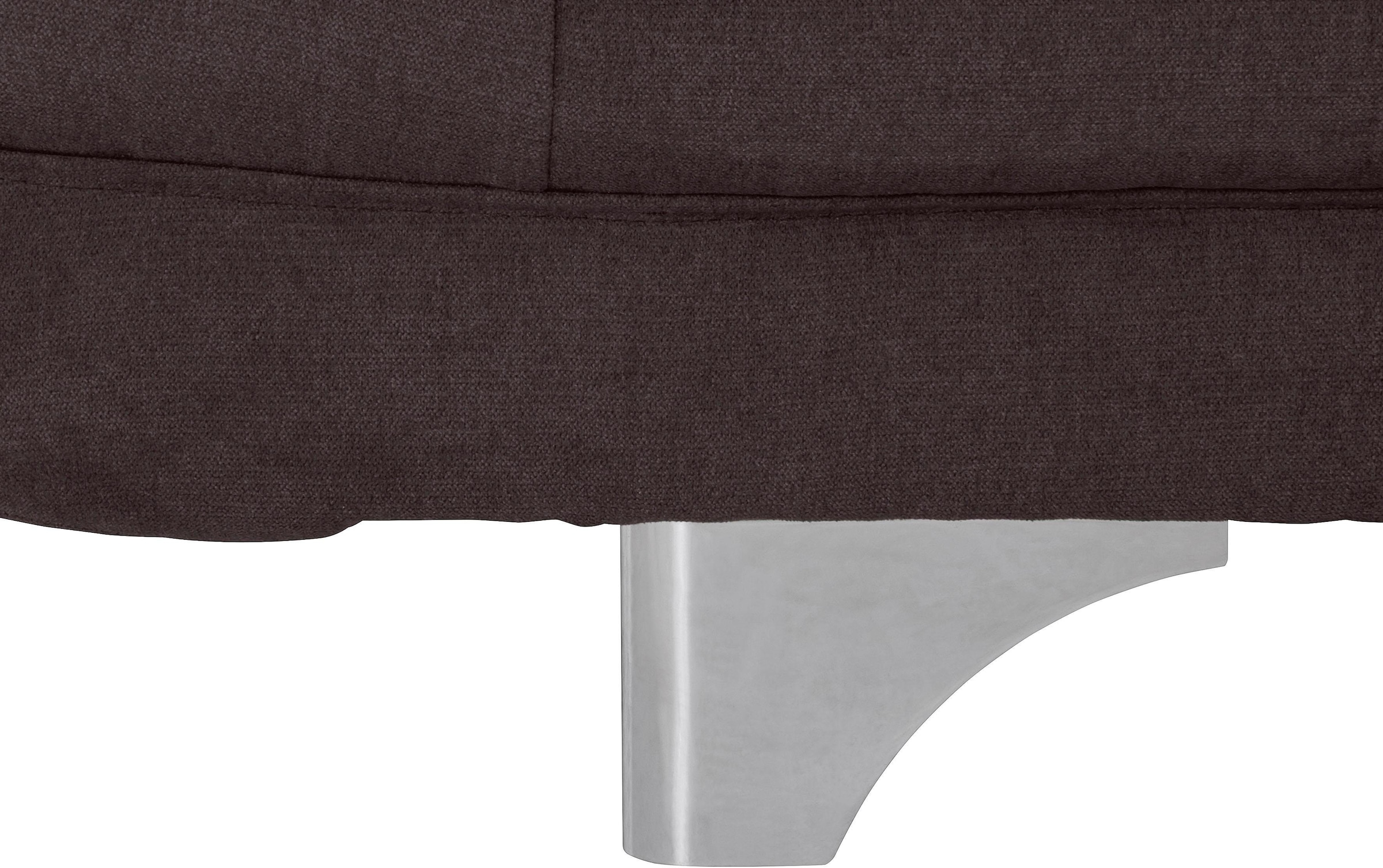 COTTA Polstergarnitur »Enterprise«, (Set), Set bestehend aus: 2-Sitzer mit Kopfteilverstellung & Hocker