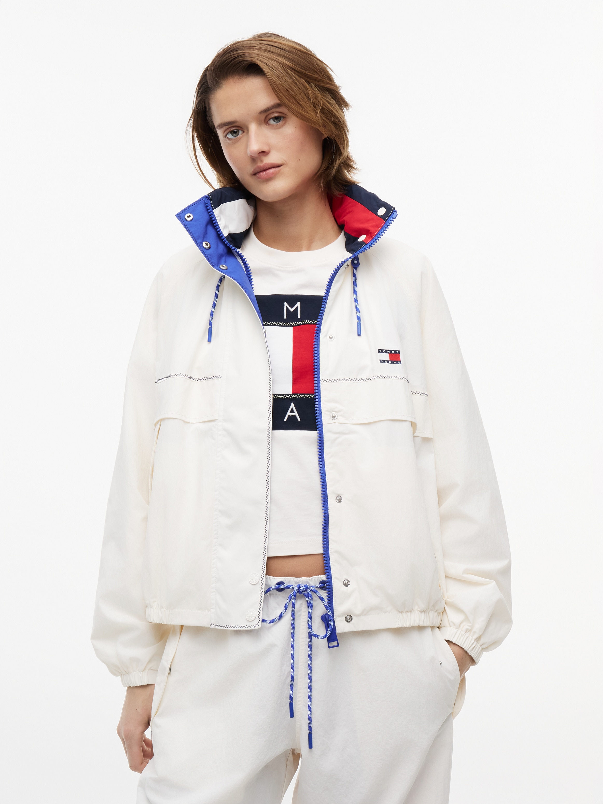 Tommy Jeans Windbreaker »TJW COLORBLOCK WINDBREAKER« Kunstfaser, elastische Bündchen, verdeckter Reißverschluss