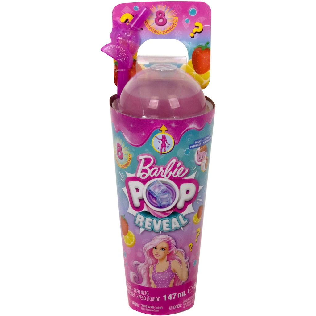 Barbie Anziehpuppe »Pop! Reveal, Fruit, Erdbeerlimonadendesign«