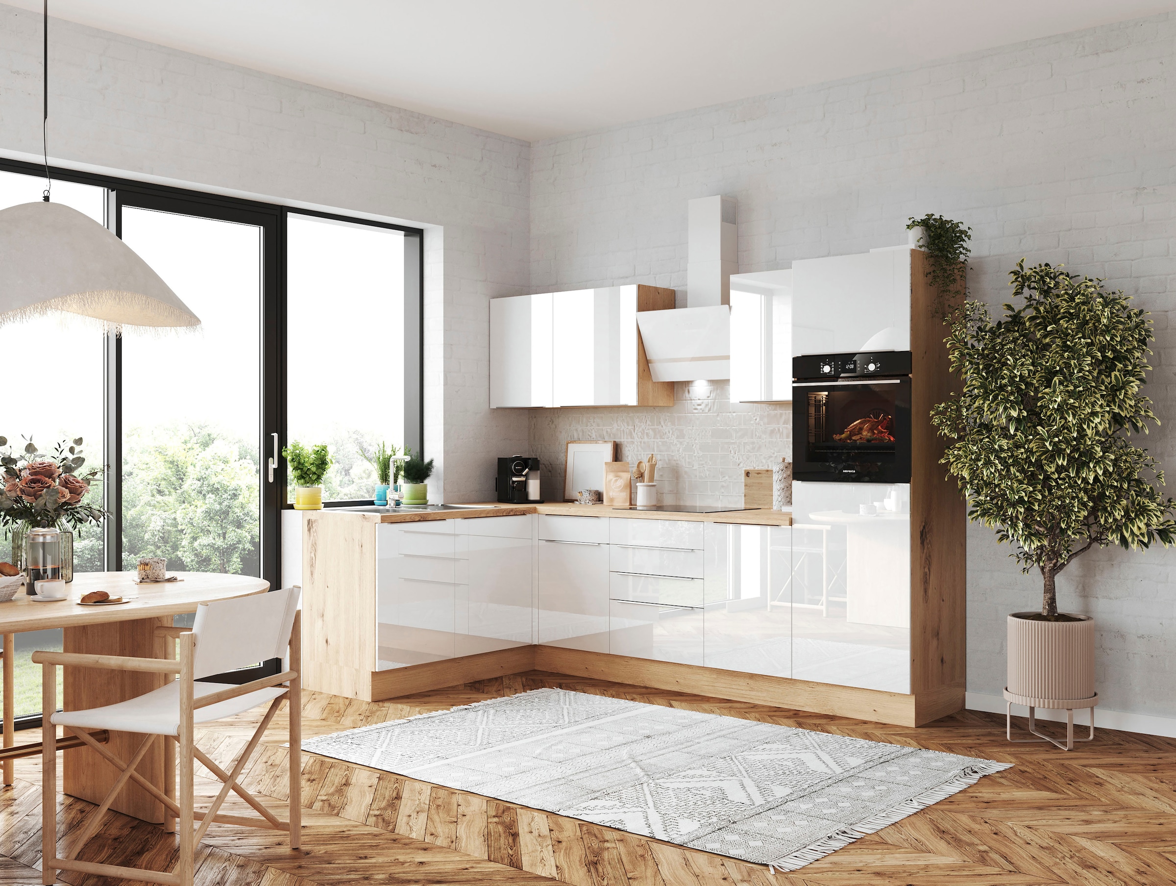 RESPEKTA Winkelküche »Safado aus der Serie Marleen«, Breite 280 cm, hochwertige  Ausstattung wie Soft Close Funktion online kaufen | UNIVERSAL