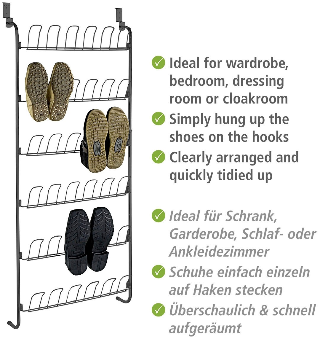 WENKO Schuhregal »Türregal«, für 18 Paar Schuhe online kaufen | mit 3  Jahren XXL Garantie