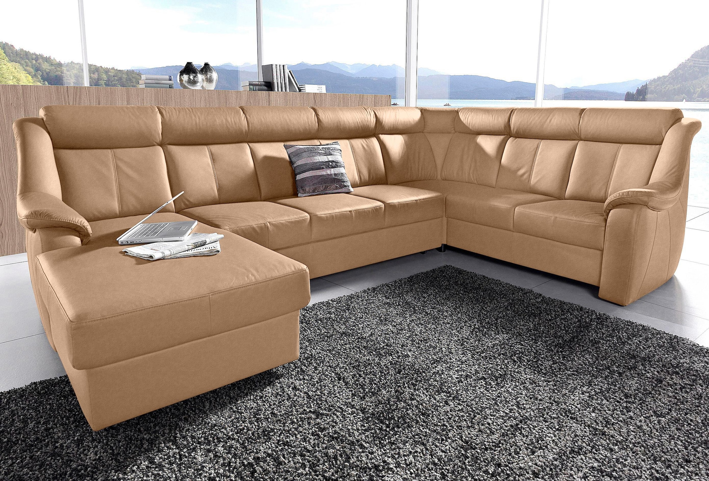 sit&more Wohnlandschaft »Basel U-Form« wahlweise mit Relaxfunktion