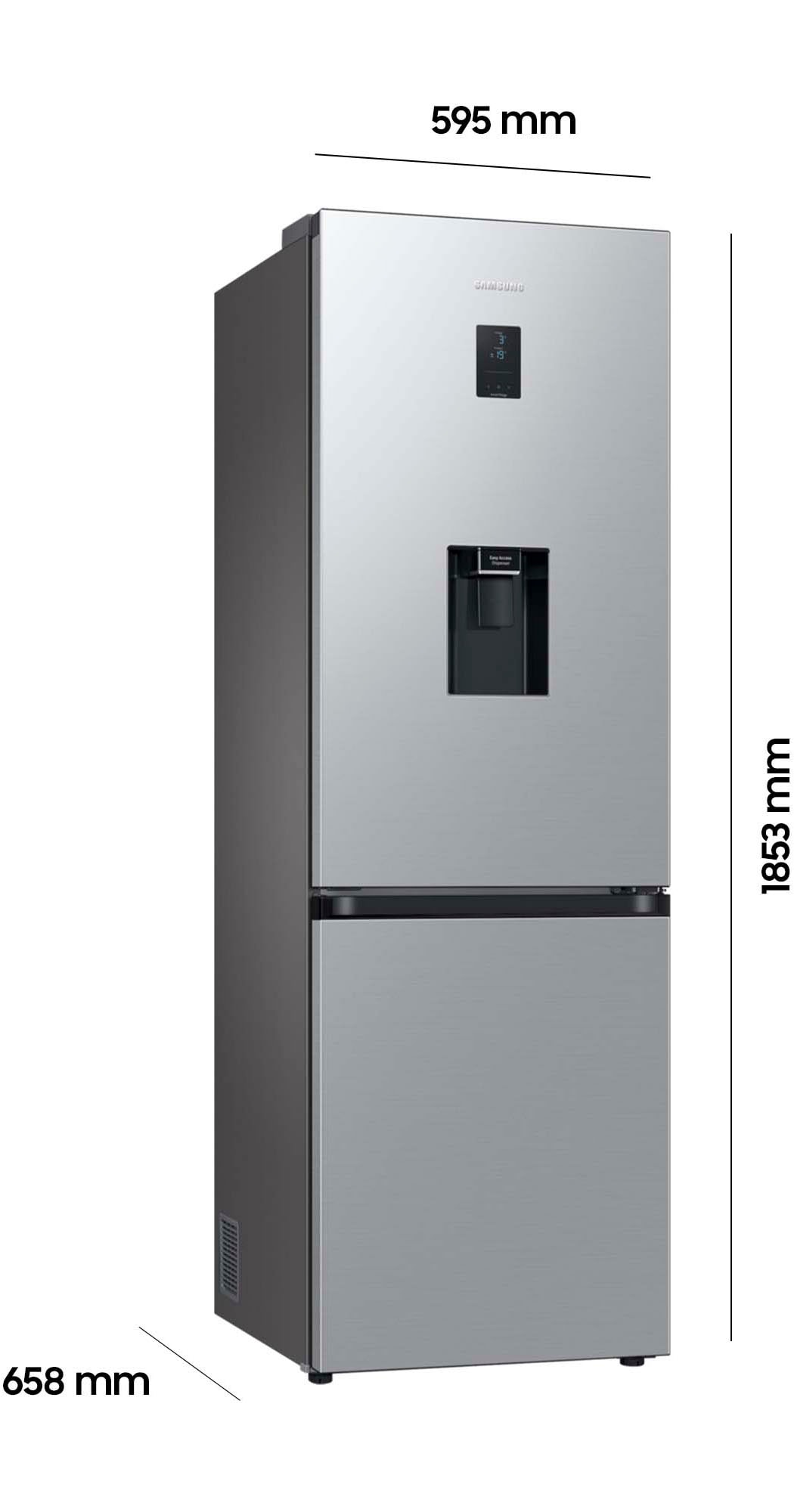 Samsung Kühl-/Gefrierkombination »RL34C652CSA«, RL34C652CSA, 185,3 cm hoch, 59,5 cm breit, No Frost sowie Wifi & AI Energy Mode (SmartThings)