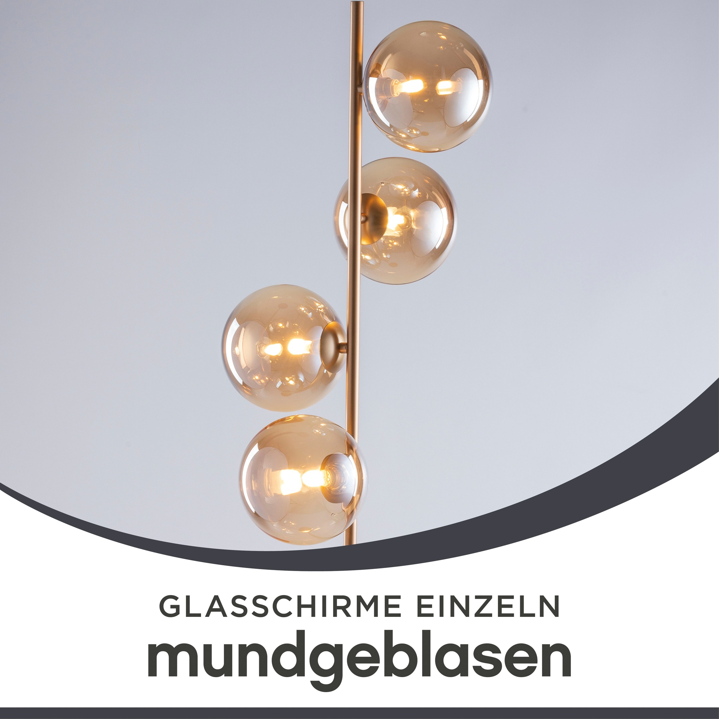 ECO-LIGHT Stehlampe »Neptun«, Leuchtmittel G9 | Leuchtmittel wechselbar