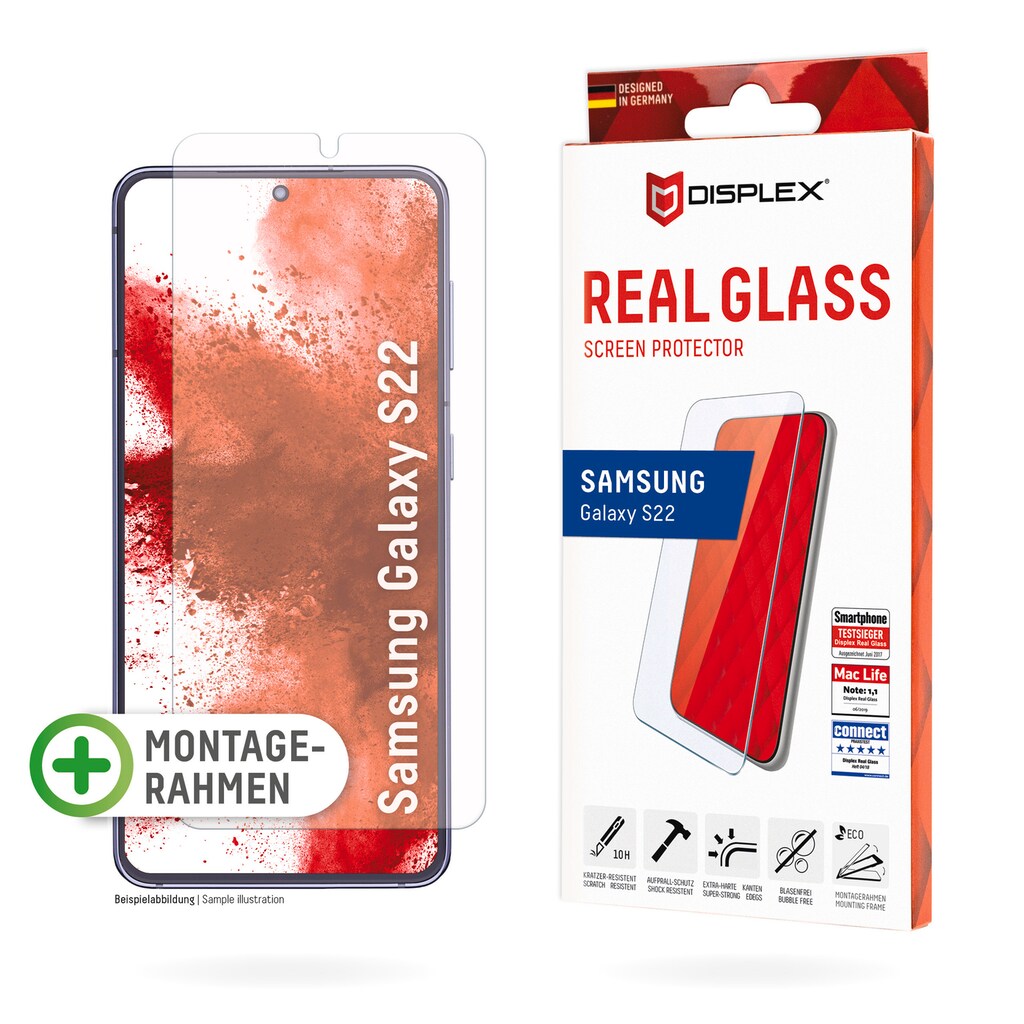 Displex Displayschutzglas »Real Glass Samsung Galaxy S22«, (1 St.)