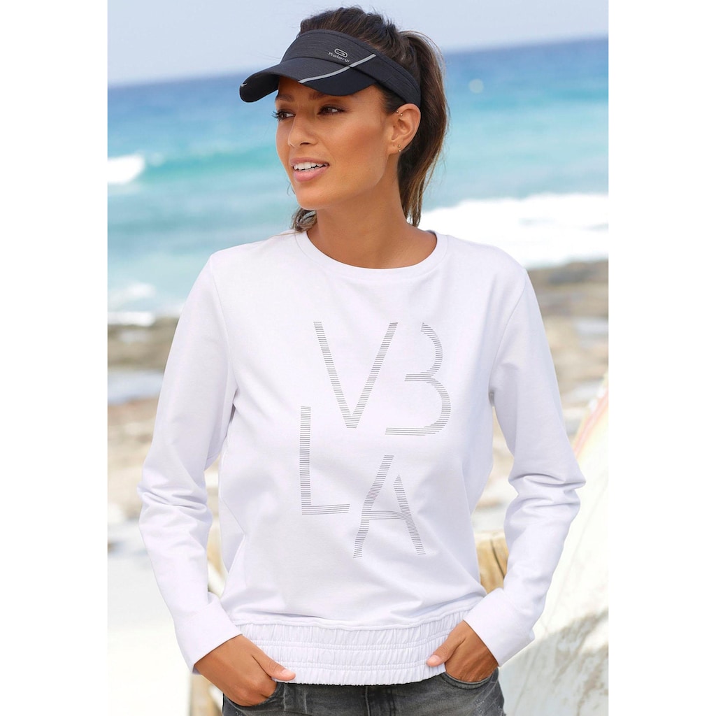 Venice Beach Sweatshirt, mit breitem Bündchen
