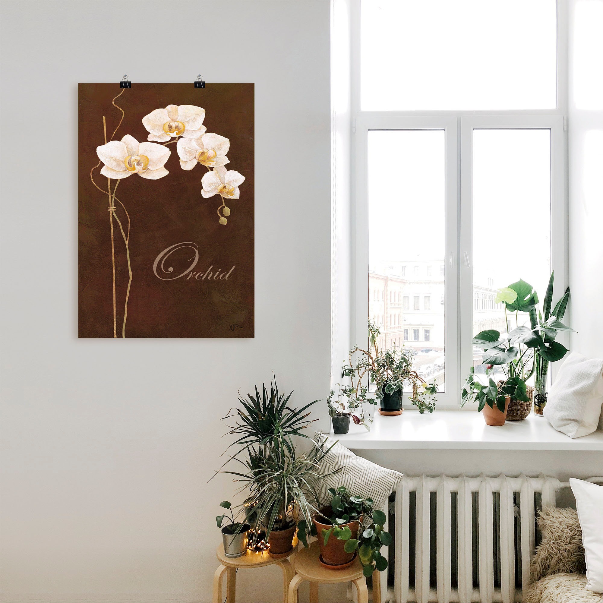 Artland Wandbild »Zarte Orchidee«, Blumen, (1 St.), als Leinwandbild, Poster in verschied. Größen