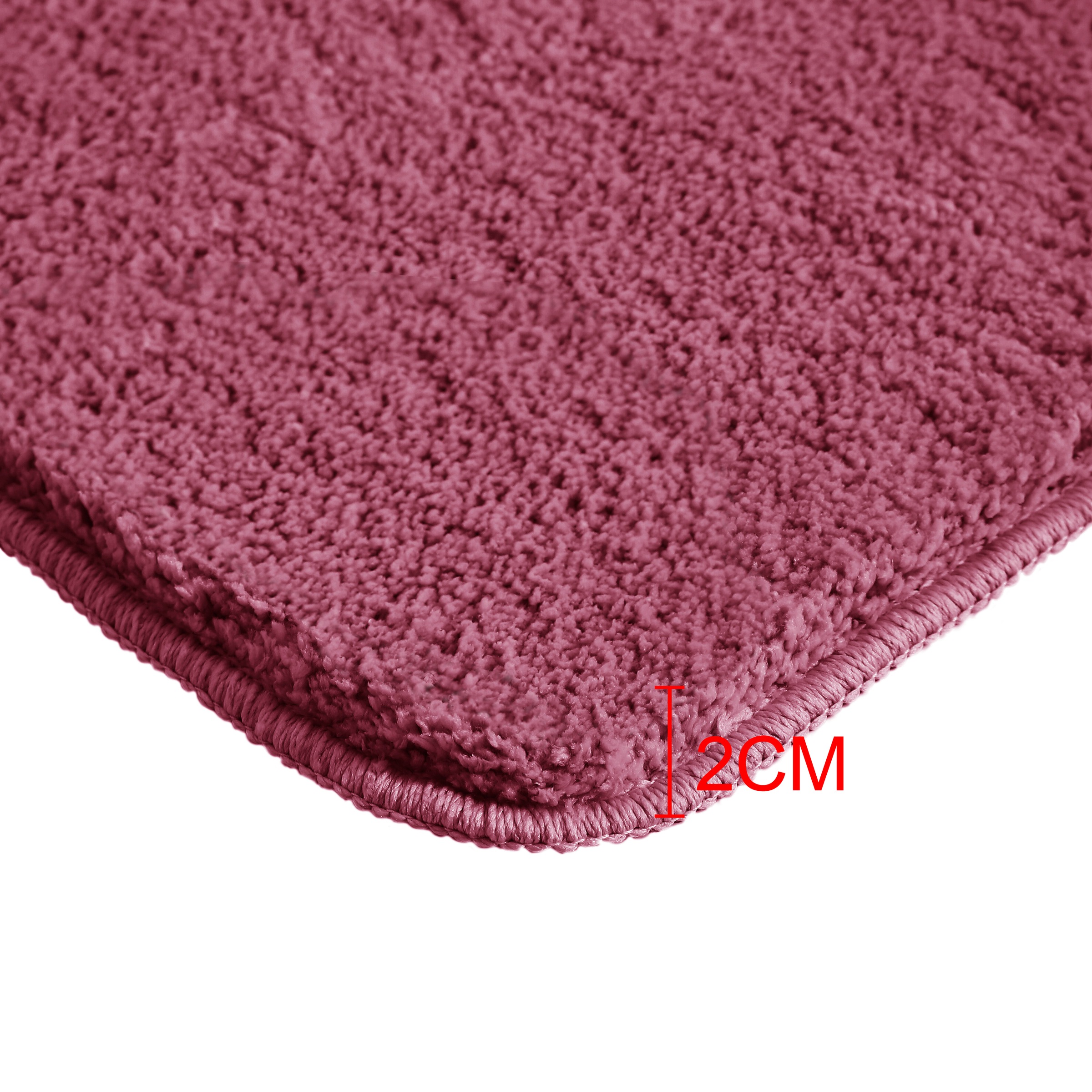 OTTO home Badematte »Inga, Badezimmer Teppich, Badvorleger« Höhe 20 mm rutschhemmend beschichtet fußbodenheizungsgeeignet | schnell trocknend | strapazierfähig Badteppich, unifarben, weich, als halbrund und rechteckig erhältlich