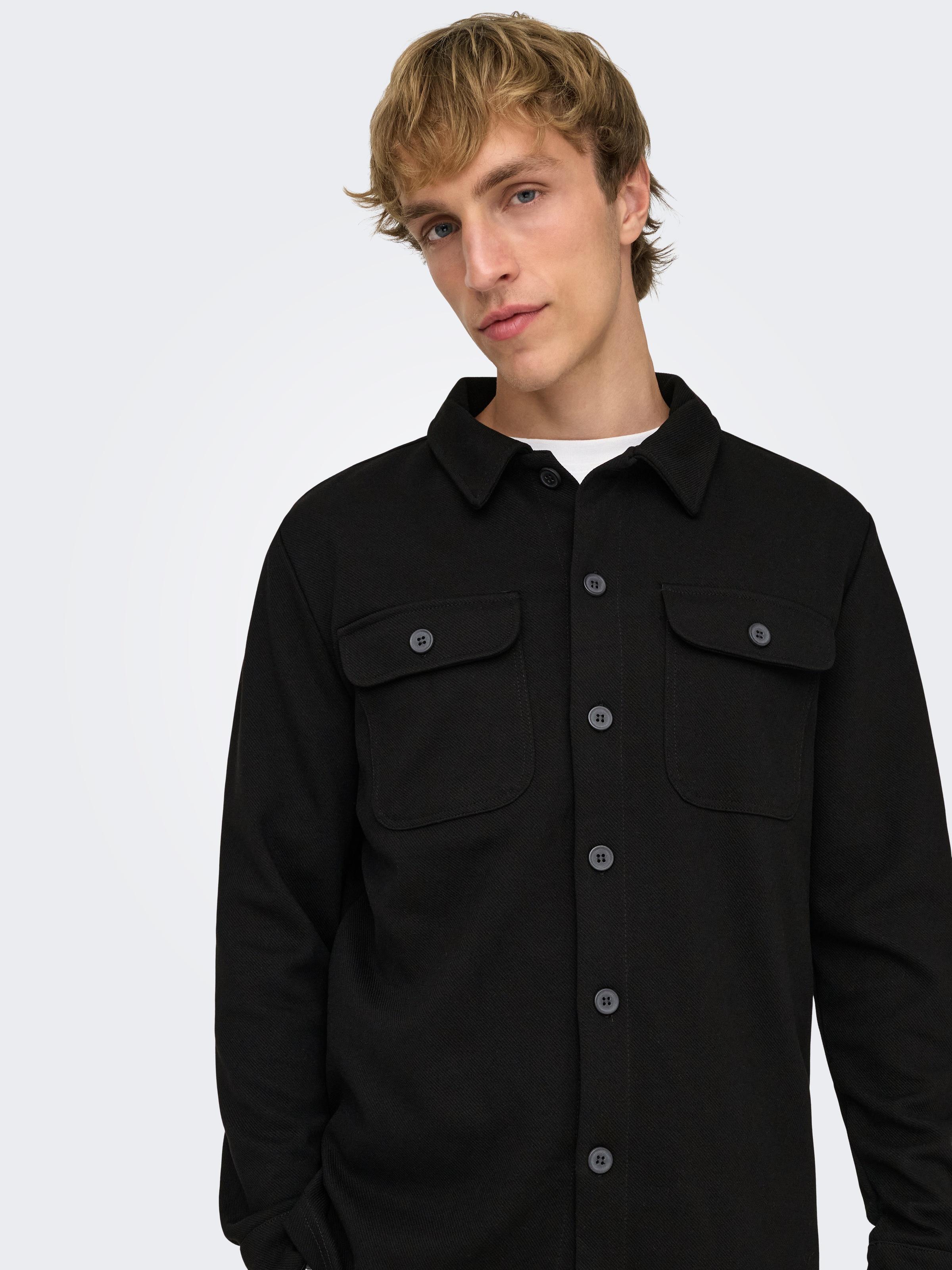 ONLY & SONS Langarmhemd »ONSNEWKODYL OVERSHIRT SWEAT NOOS«
