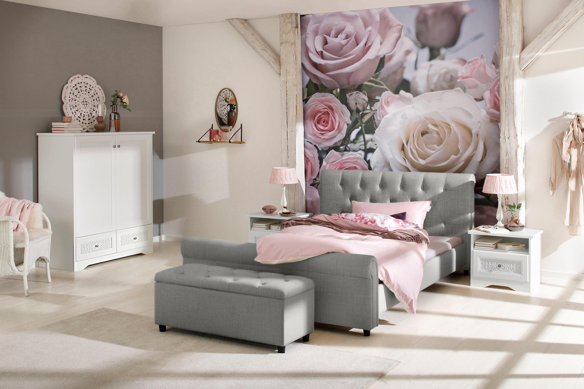 Home affaire Polsterbank »Goronna« in 5 Farben, Sitzhöhe 41,5 cm, auch als Garderobenbank geeignet