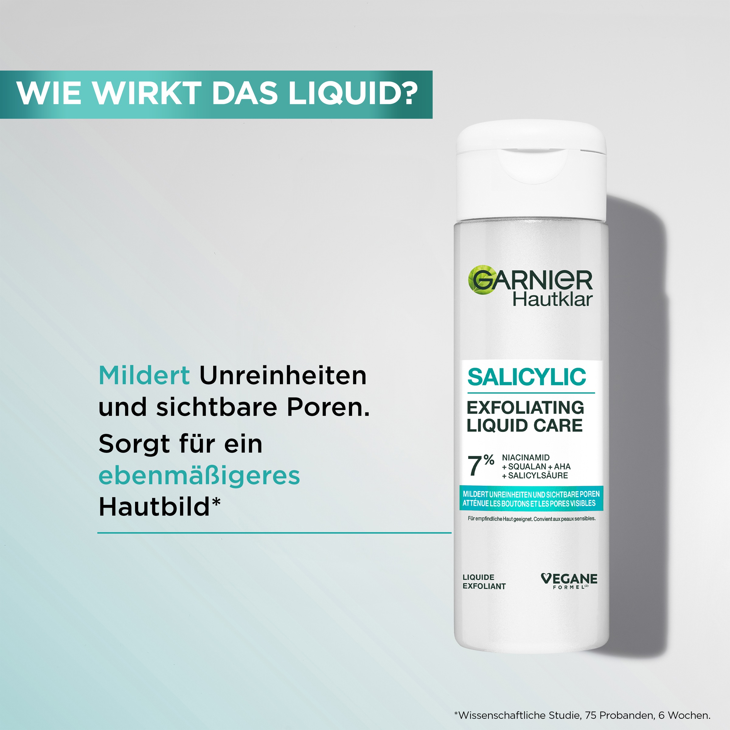 GARNIER Gesichtsfluid »Garnier Salicylic Exfoliating Liquid Care«