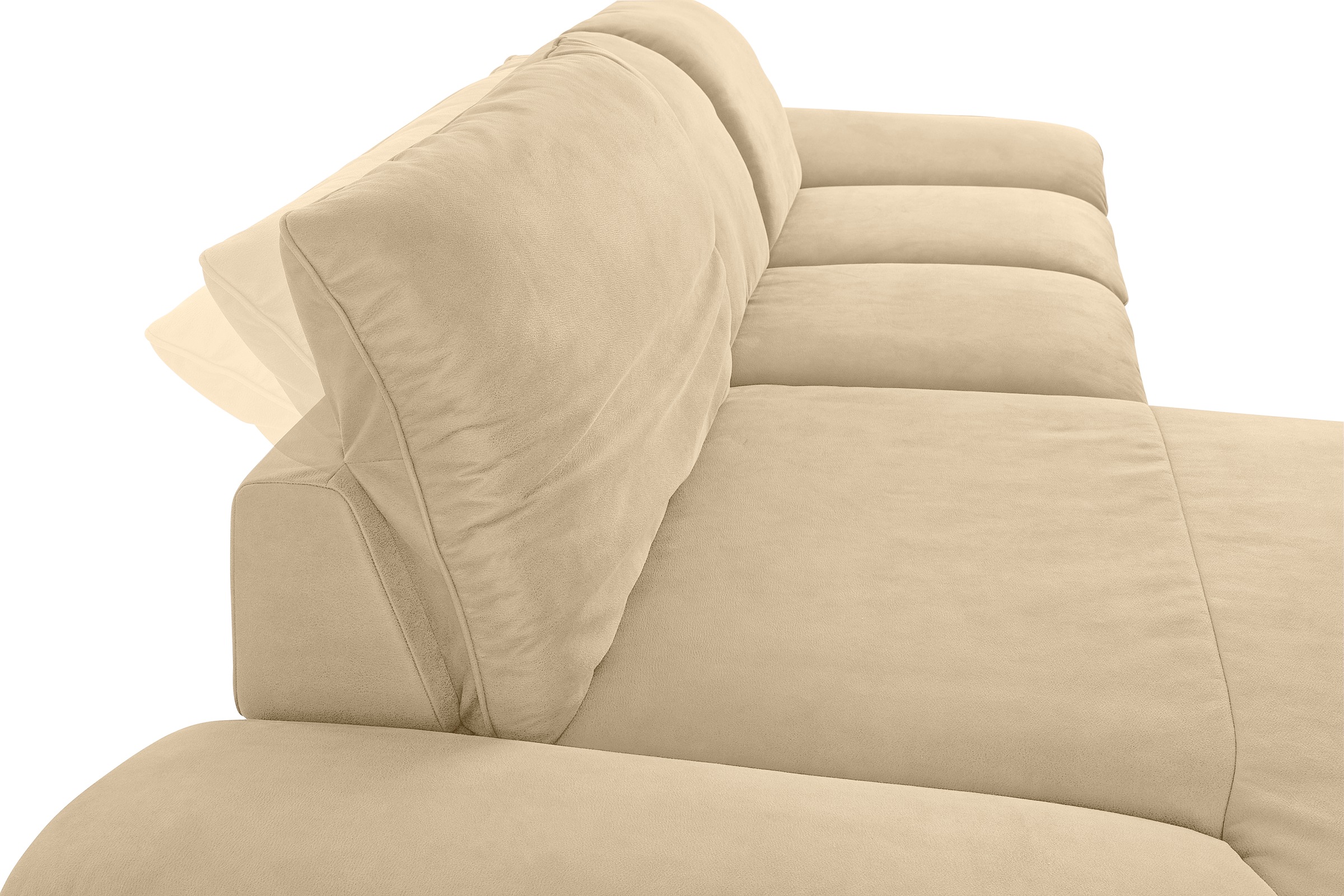W.SCHILLIG Ecksofa »enjoy&MORE, Designsofa, bequem, zeitlos und elegant, L-Form«, Sitztiefenverstellung, Füße bronze pulverbeschichtet, Breite 310 cm