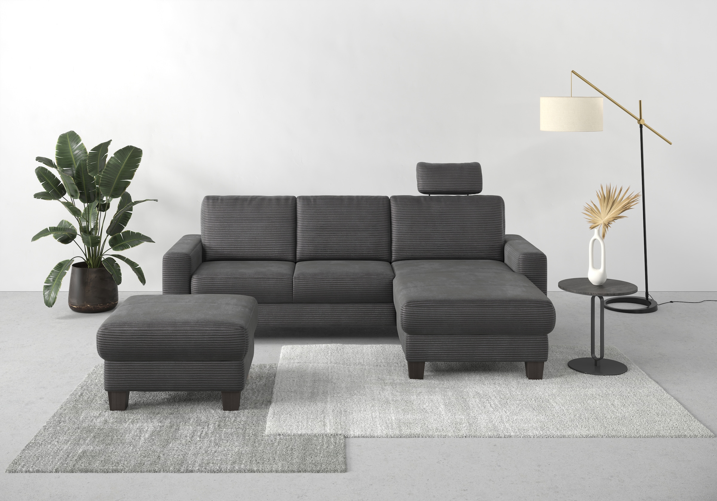 Ecksofa »Summer L-Form«, mit Recamiere, mit oder ohne Bettfunktion und Bettkasten,...