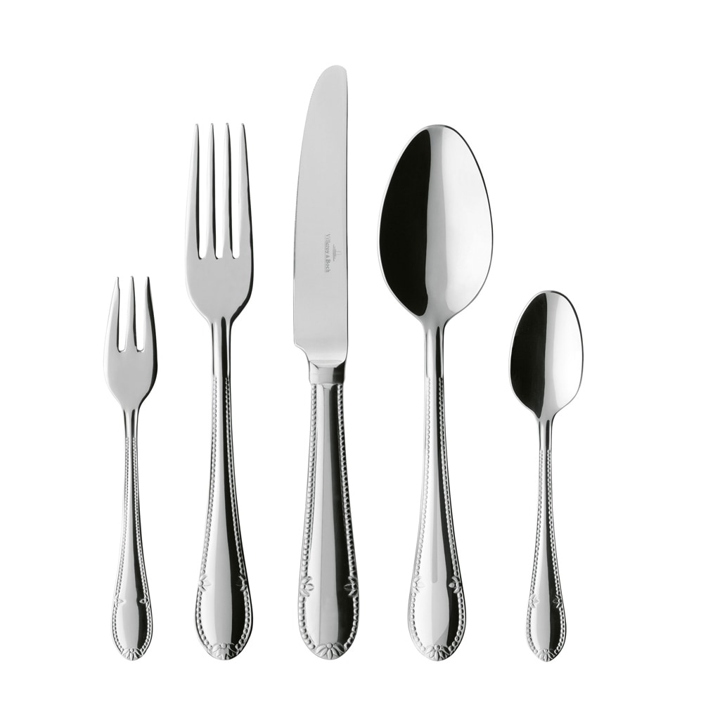 Villeroy & Boch Besteck-Set "Tafelbesteck Mademoiselle 30er Set silber" rostfrei, spülmaschinengeeignet