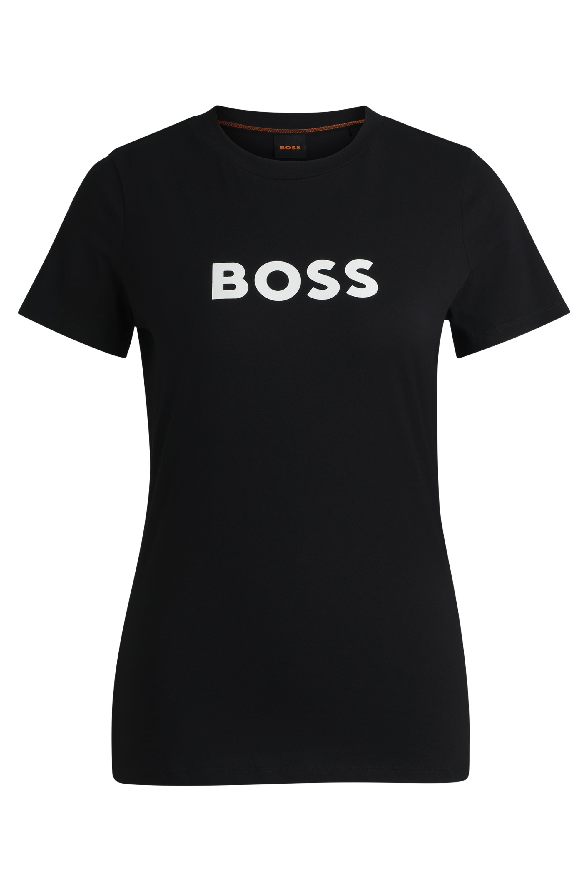 BOSS ORANGE T-Shirt »Elogo Premium Damenmode«, mit BOSS-Schriftzug
