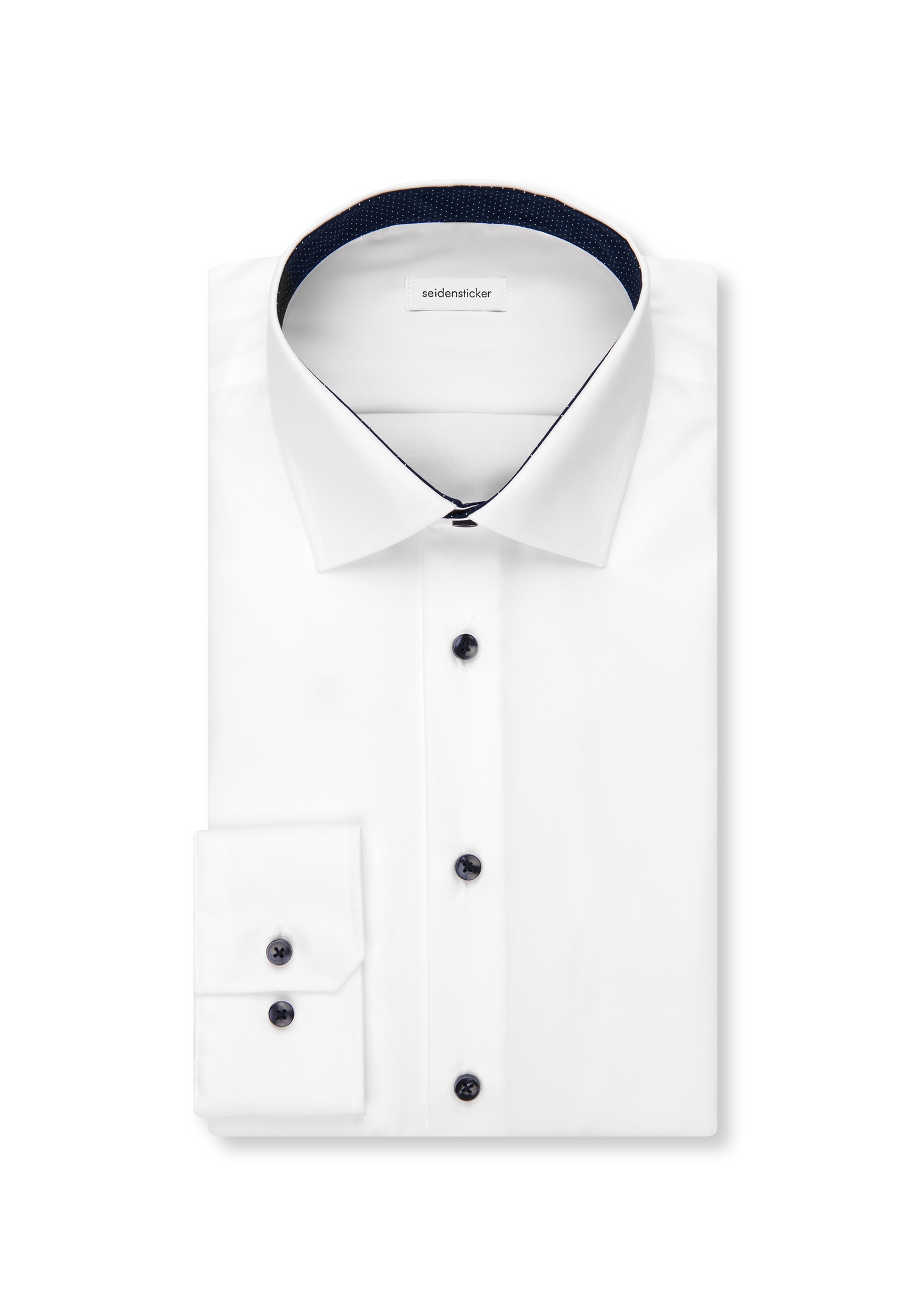 seidensticker Businesshemd »Schwarze Rose« Shaped 1/1 Kentkragen Uni