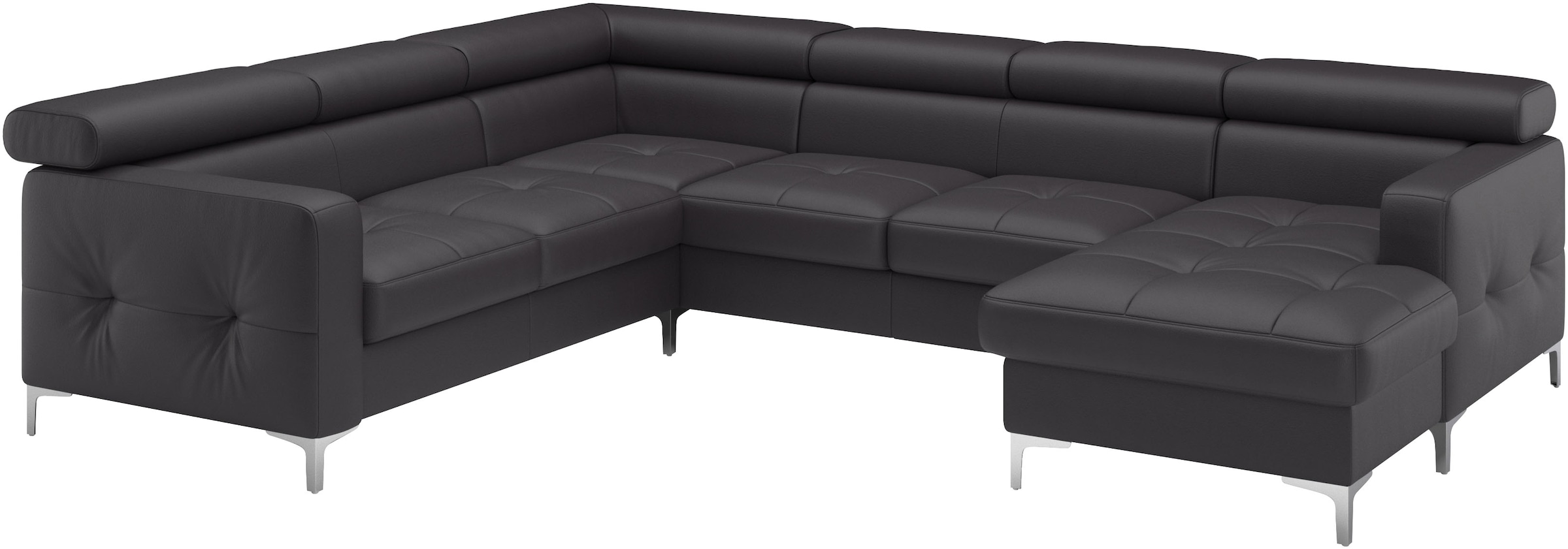 COTTA Wohnlandschaft »Sammy U-Form«, mit Kopfteilverstellung, optional mit Bettfunktion und Bettkasten