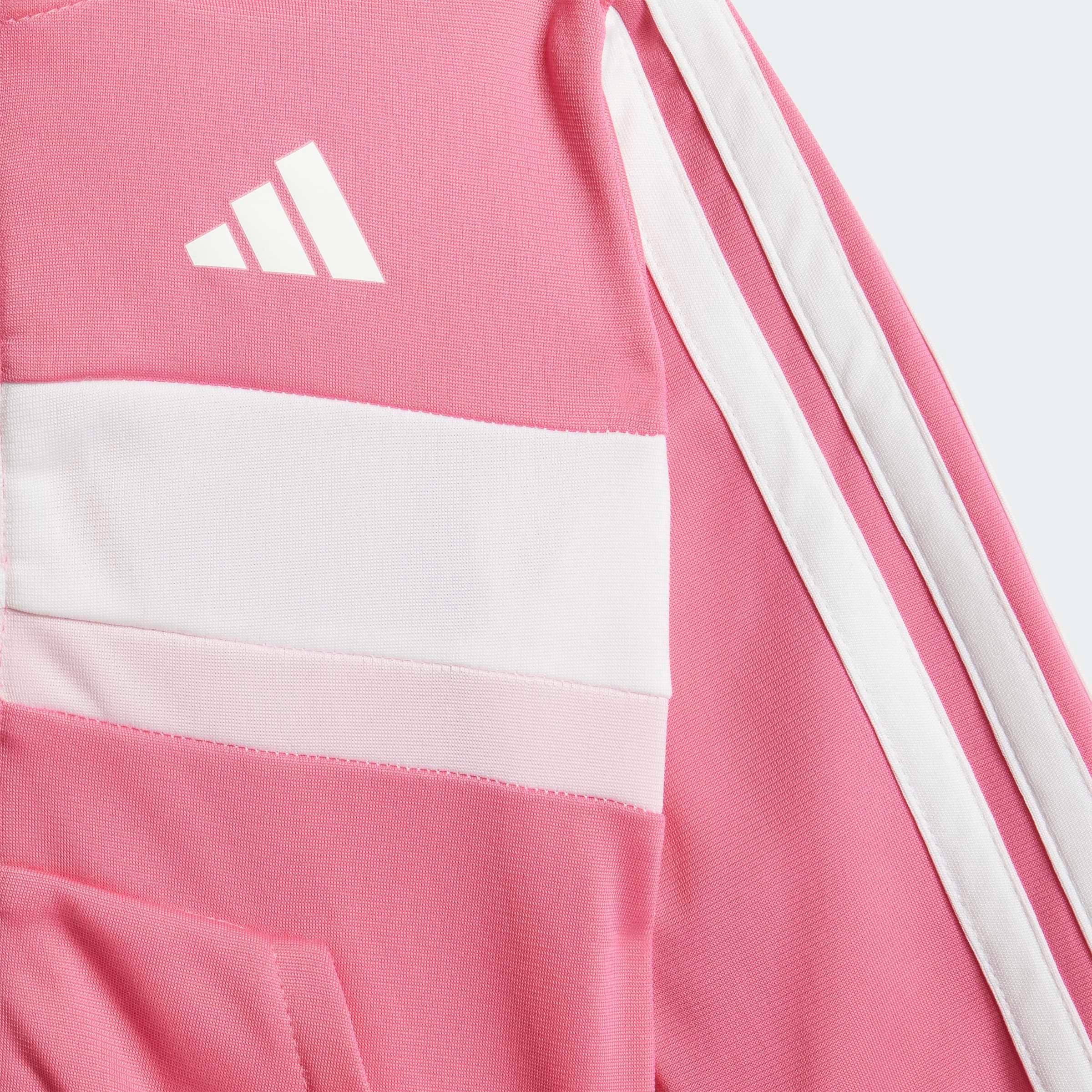 adidas Sportswear Trainingsanzug »SEASONAL ESSENTIALS TIBERIO 3-STREIFEN TRICOT KIDS« 2 Stk. für Babys, 2-teilig, sportlicher Stil, aus Polyester