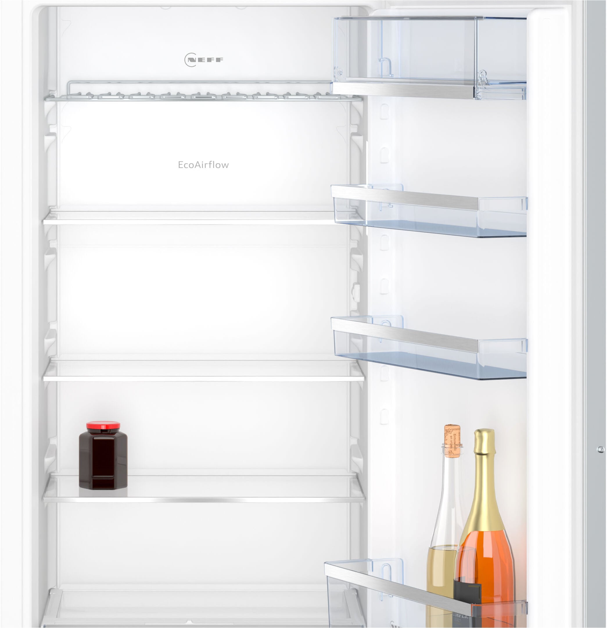 NEFF Einbaukühlschrank »KI1413DD1«, KI1413DD1, 122,1 cm hoch, 55,8 cm breit, Fresh Safe: Schublade für flexible Lagerung von Obst & Gemüse