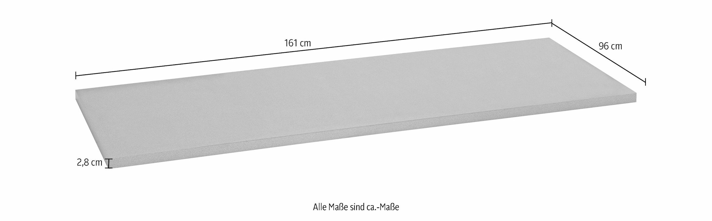 für Küchen auf Kochinsel Arbeitsplatte Rechnung 161 cm »Ela«, Breite wiho bestellen »Ela«,