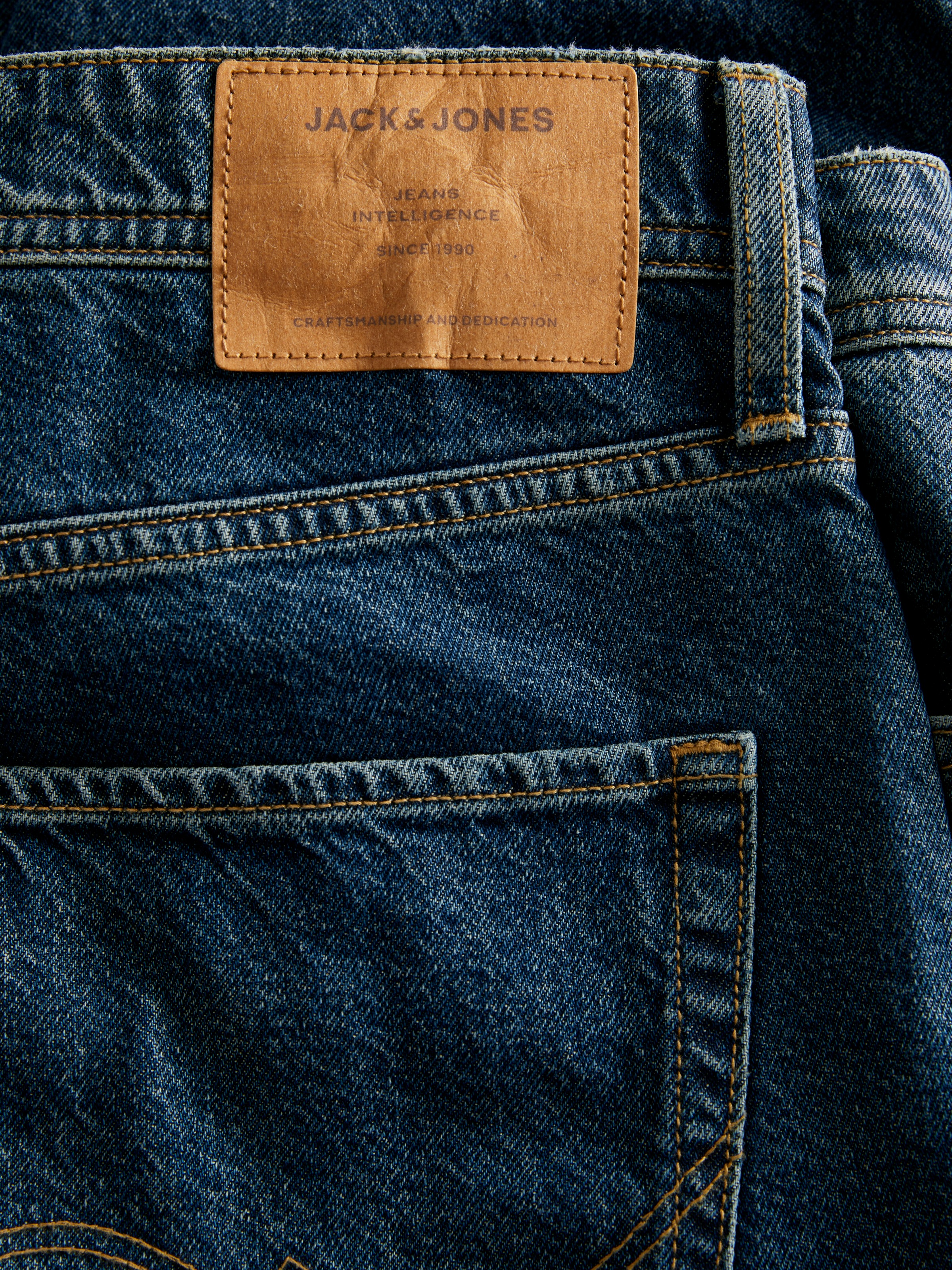 Jack & Jones Relax-fit-Jeans »JJIEDDIE mit hoher Taille und lockerer Passform« Baumwolle, relaxed fit