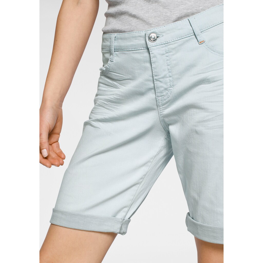 MAC Jeansbermudas »Shorty Summer Clean«, Shorts mit krempelbarem Saum