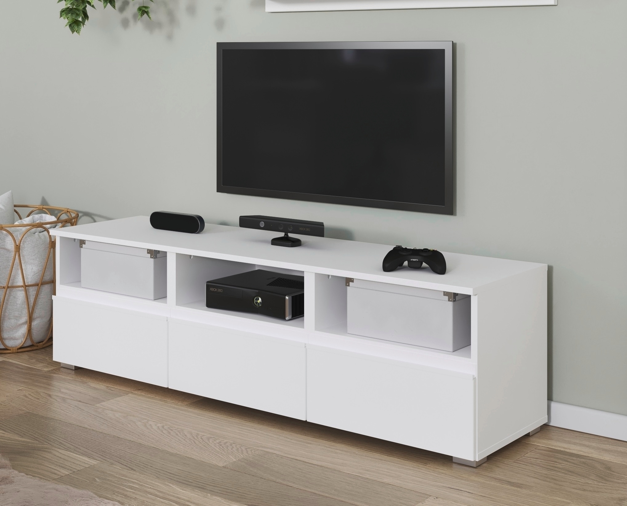 rauch Schubkastenkommode »Sideboard TV-Board TV-Bank Lowboard Kommode Strauraum JOEL«, mit drei Schubladen und drei offene Fächer MADE IN GERMANY