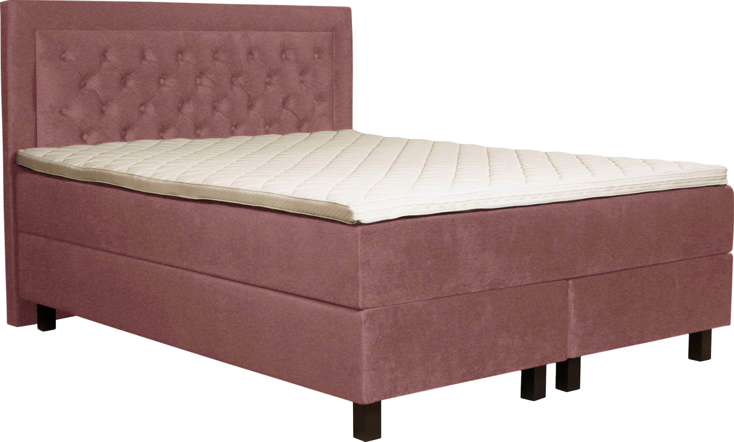 Leonique Boxspringbett »Jeanne« inkl. Topper mit Taschen-Federkernmatratze