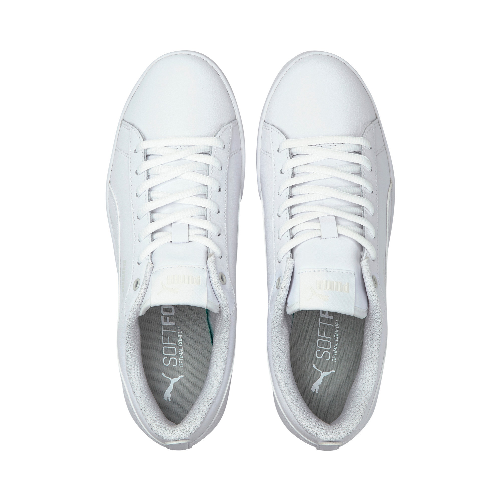 PUMA Sneaker »SMASH WNS V2 L«  aus Leder und Synthetik, atmungsaktives Innenmaterial aus Textil