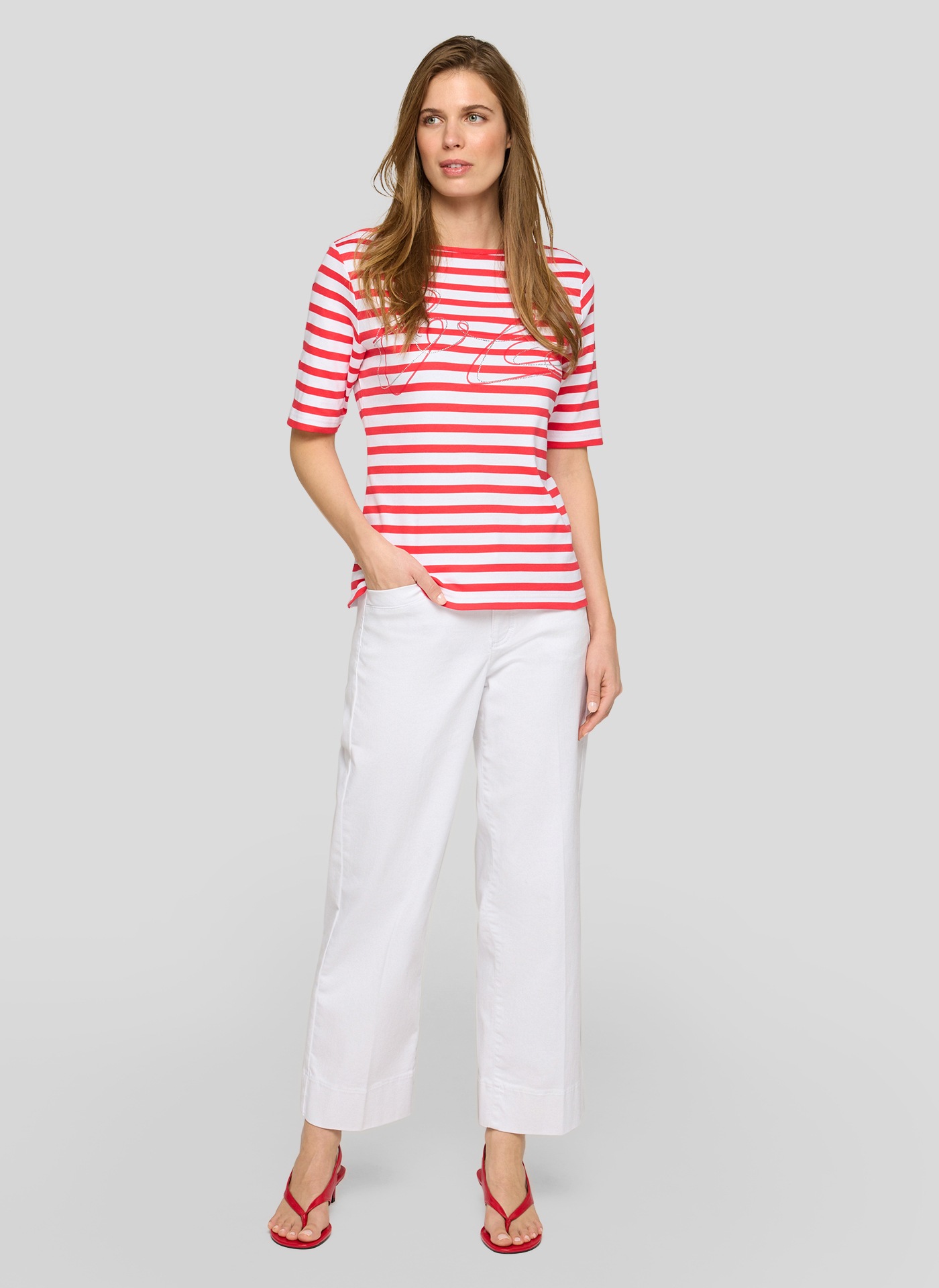 Rabe T-Shirt mit Schriftzug