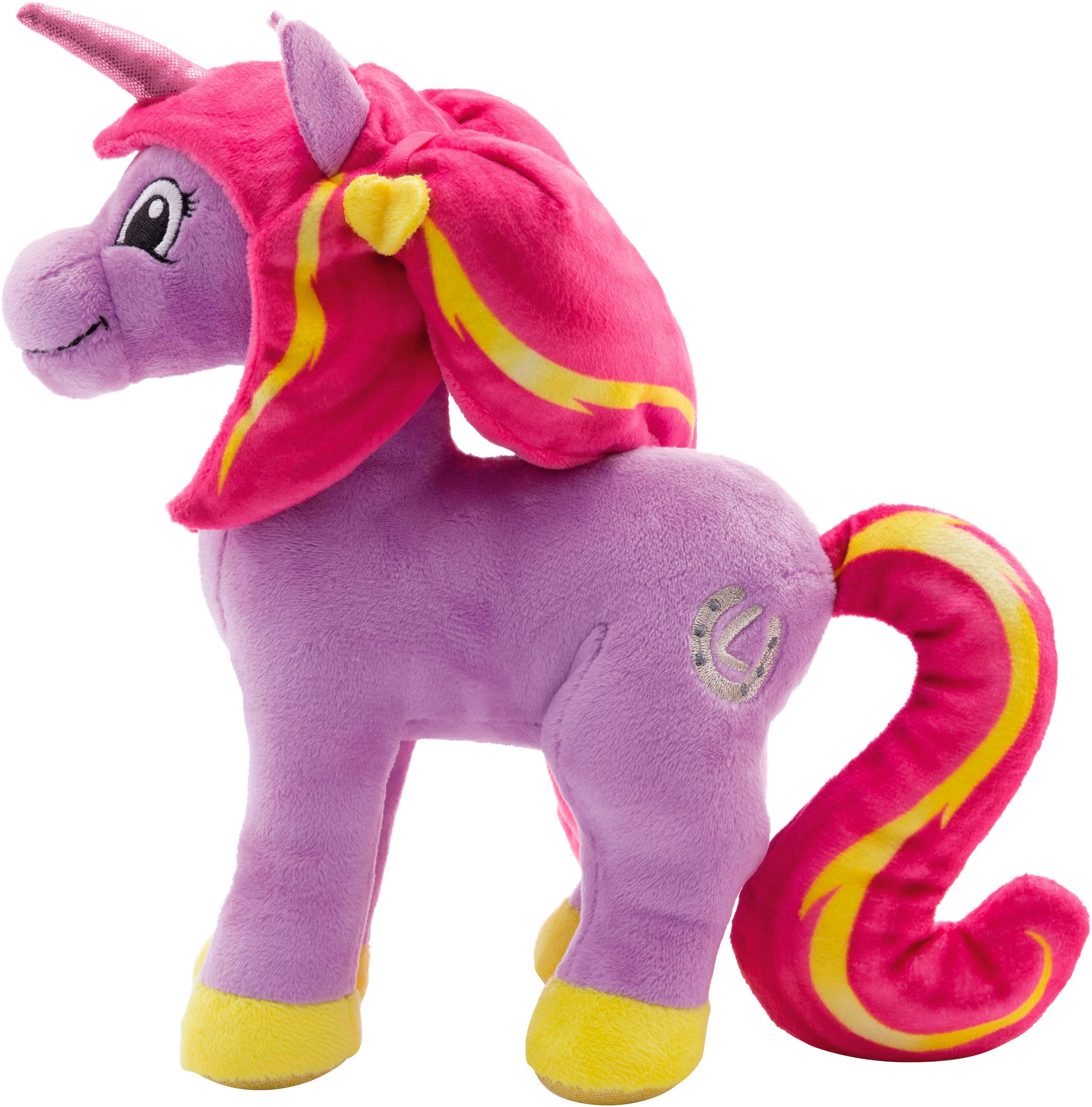 Nici Kuscheltier »Lissy PONY, Einhorn Mandy lila-pink, 22 cm stehend«