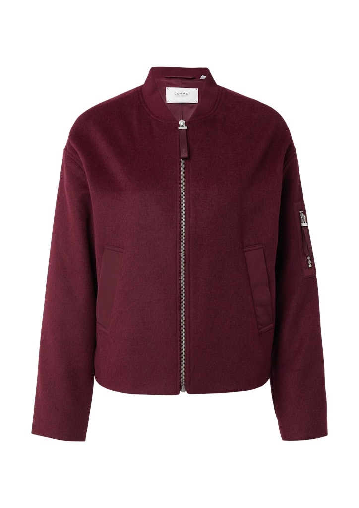 comma casual identity Blouson Flanell mit Wollanteil