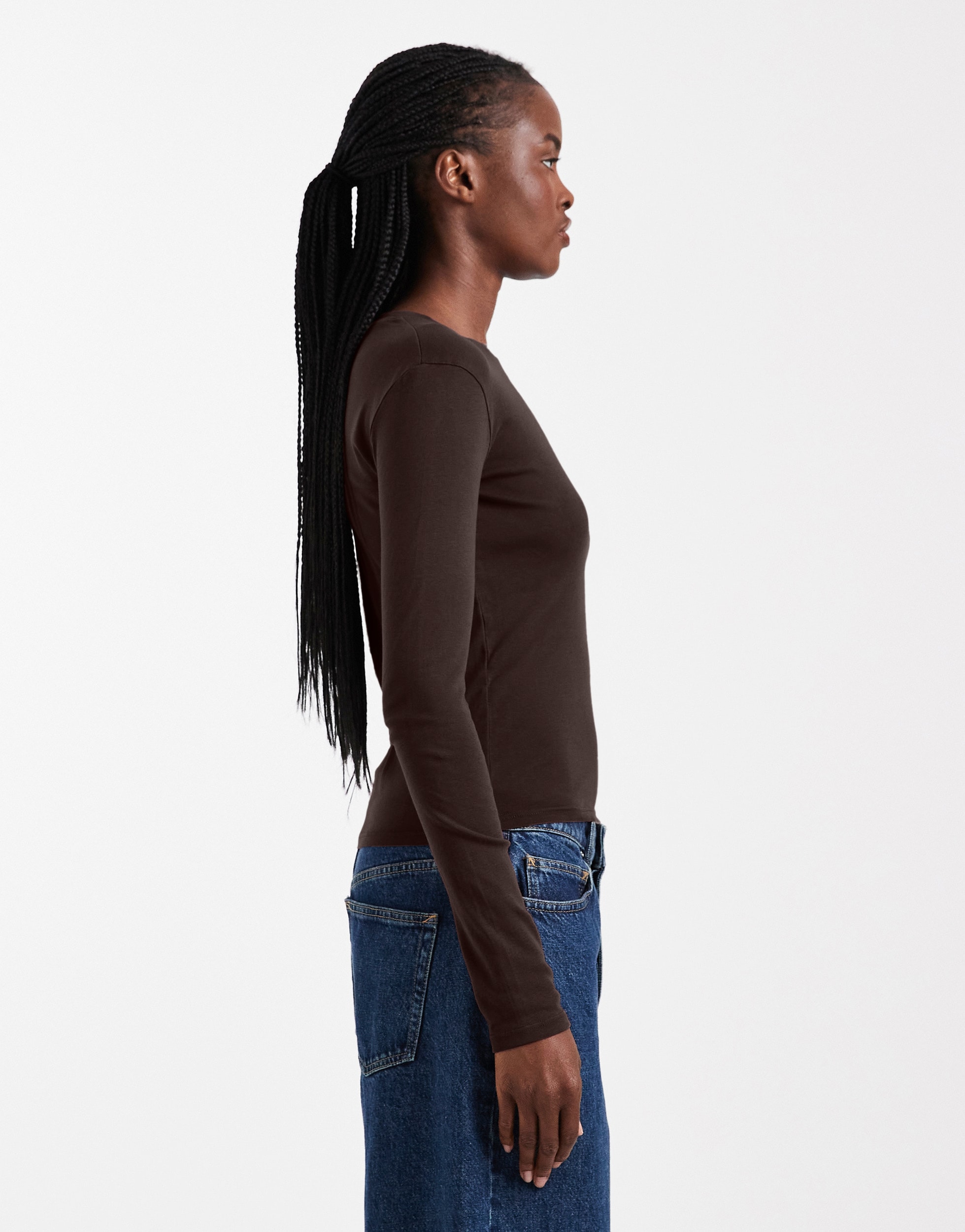TOPSHOP Langarmshirt »TSEVERYDAY LS TOP JRS NOOS« Baumwolle, regular fit
