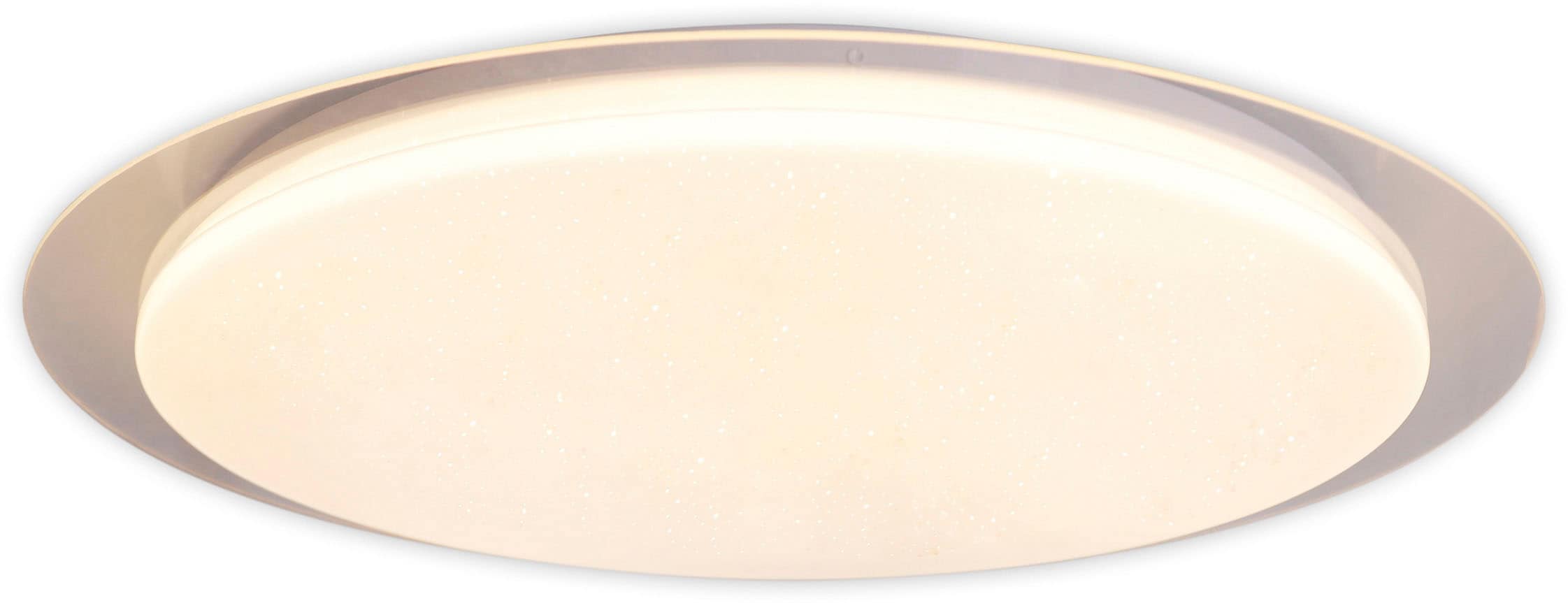 näve LED Deckenleuchte »Locarno« LED-Modul 1 Stk. warmweiß - kaltweiß Kristalleffekt, warmweiß-kaltweiß wechselbar per Wandschalter, D:46cm