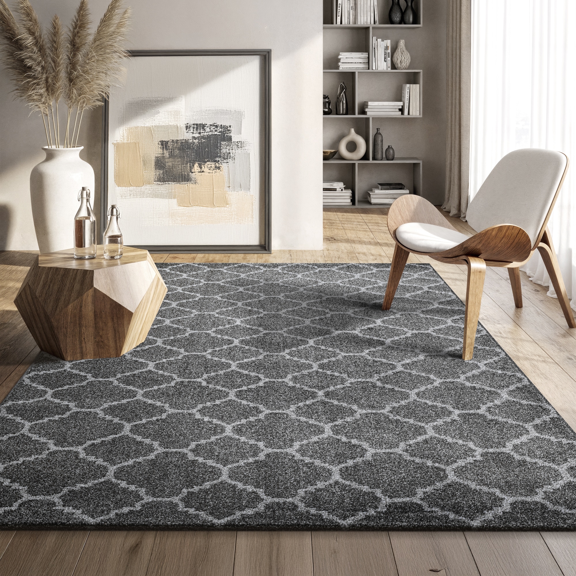Sanat Teppich »Boho 8202« rechteckig 10 mm Höhe Kurzflor, robust, Boho, Scandic, für Fussbodenheizung geeignet