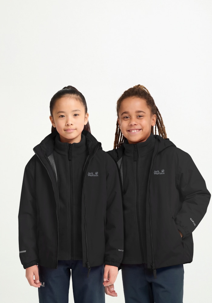 Jack Wolfskin 3-in-1-Funktionsjacke »ICELAND 3IN1 JKT K« Langarm-Design, aus Polyester, in Größen von 104 bis 176