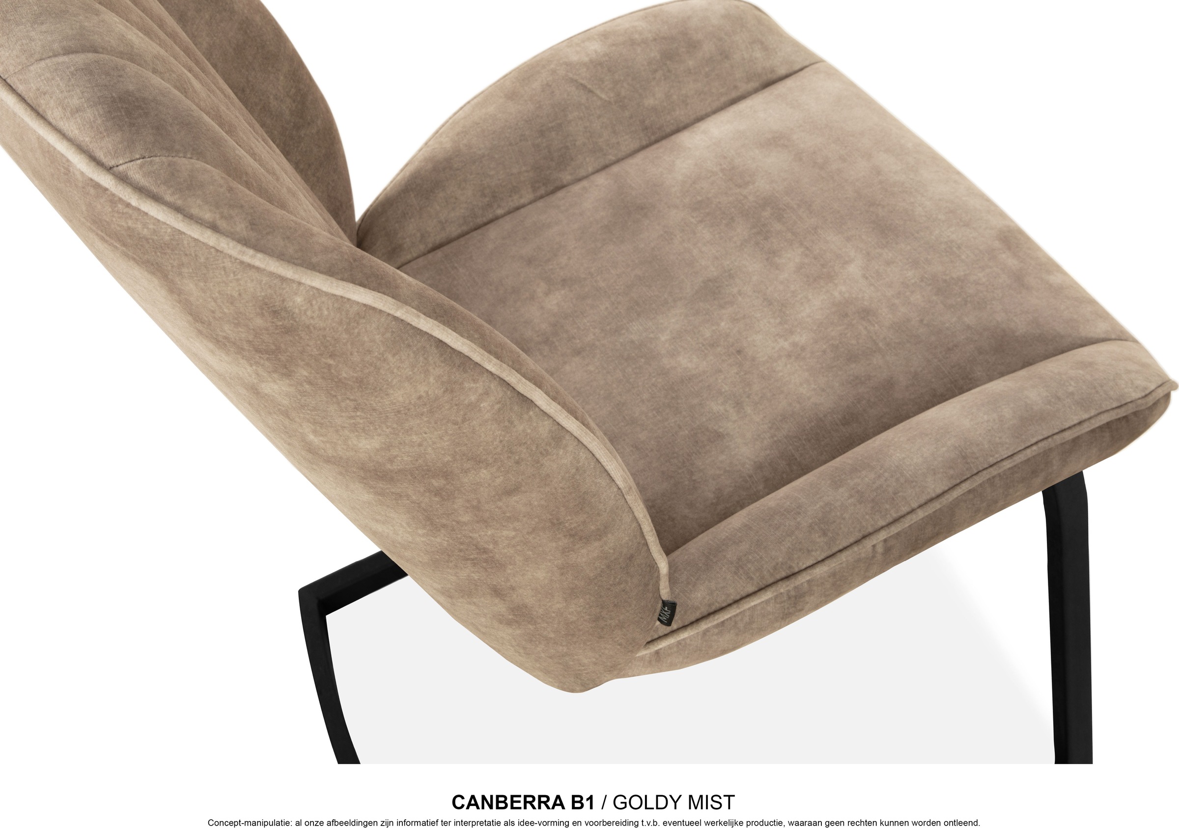 OMG Design Esszimmerstuhl »Canberra« (Set) 1 Stk.Esszimmerstuhl, pflegeleichter Samtvelour Bezug