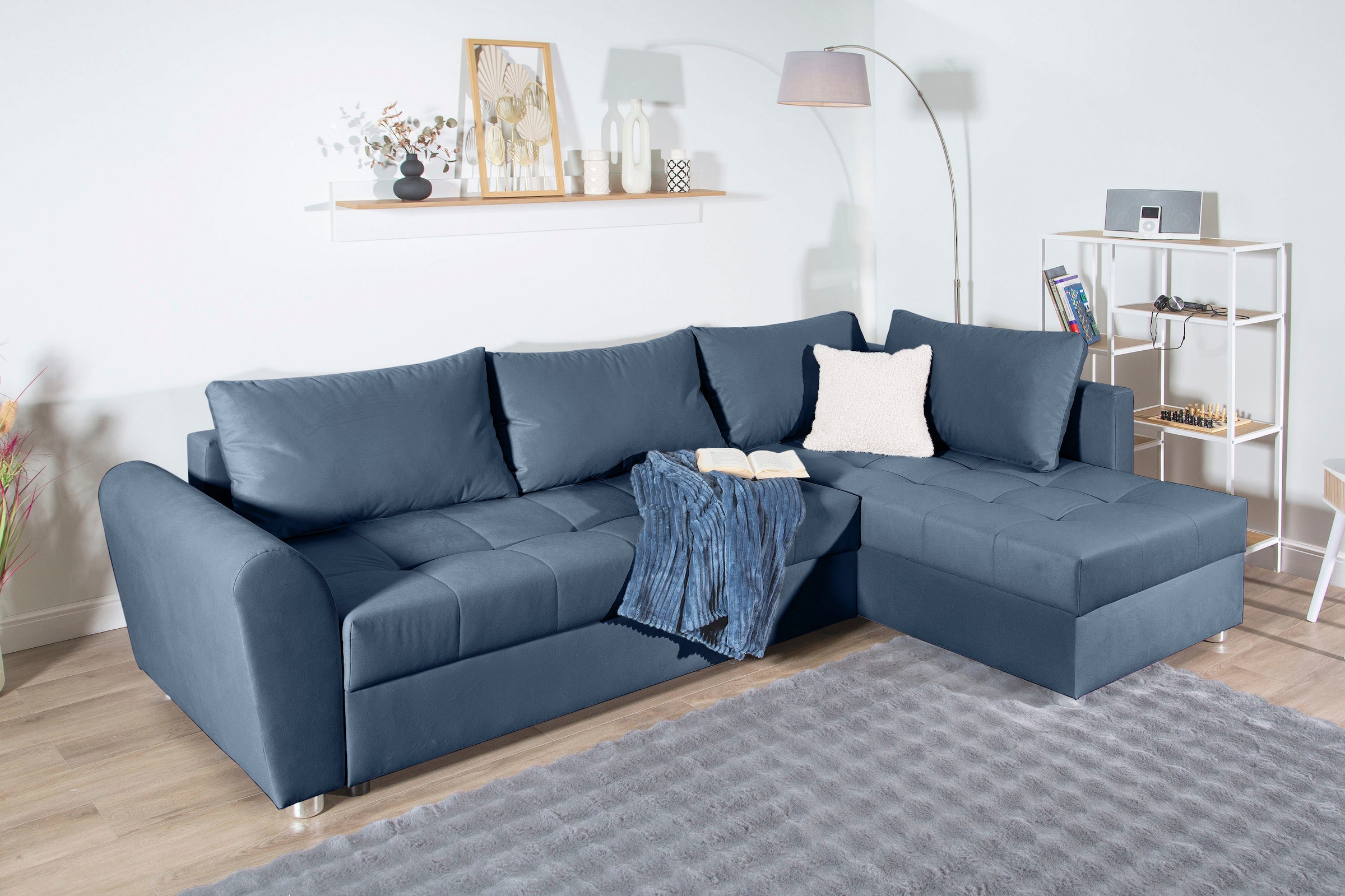 COLLECTION AB Ecksofa »JANA XL-Sofa L-Form«, inkl. Bettfunktion, Bettkasten und Bonnelfederkern