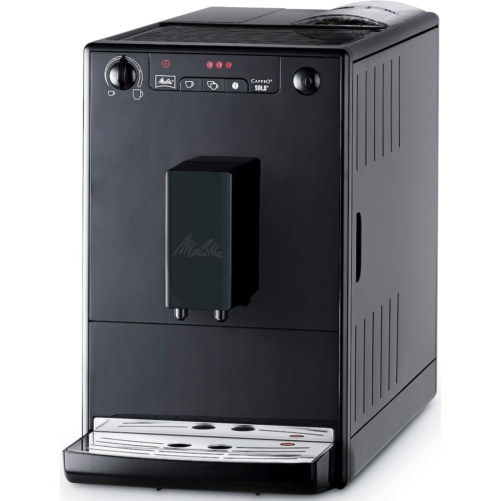 Melitta Kaffeevollautomat »Solo® E950-322, pure black«, aromatischer Kaffee & Espresso bei nur 20 cm Breite