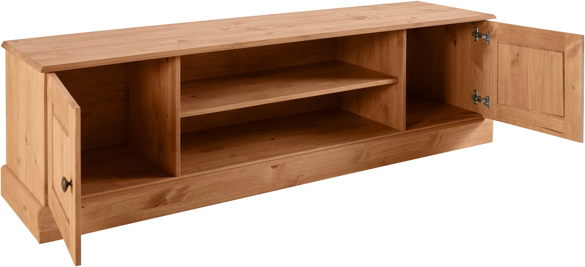 OTTO home Lowboard »Liotta« Kommode mit Kabeldurchgang + 1 lose Einlegeboden, massives Kiefernholz