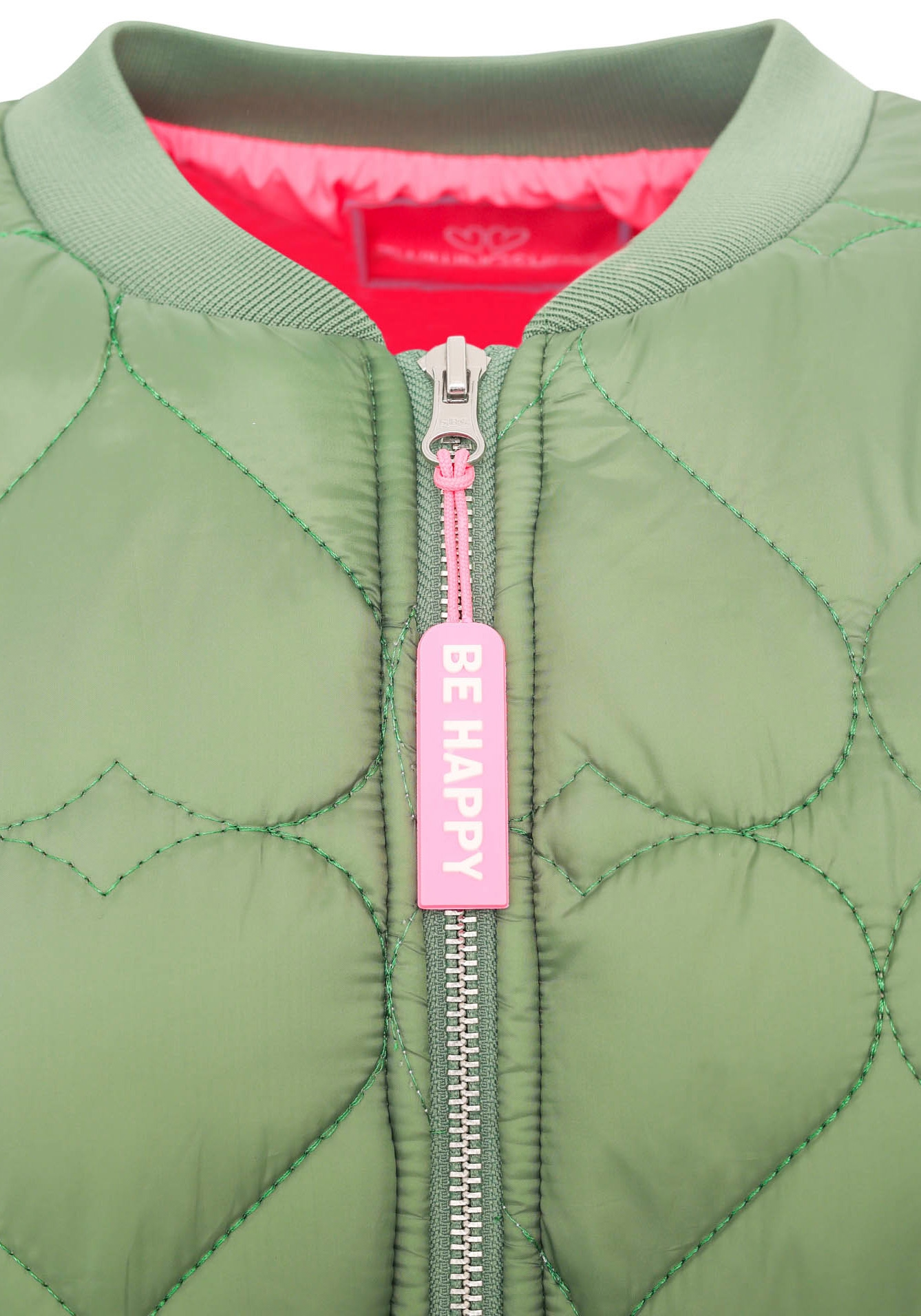 Zwillingsherz Bomberjacke »"Be Happy"« ohne Kapuze modisch, Kontrastdetails, regular fit, langärmelig, mit Herzsticker