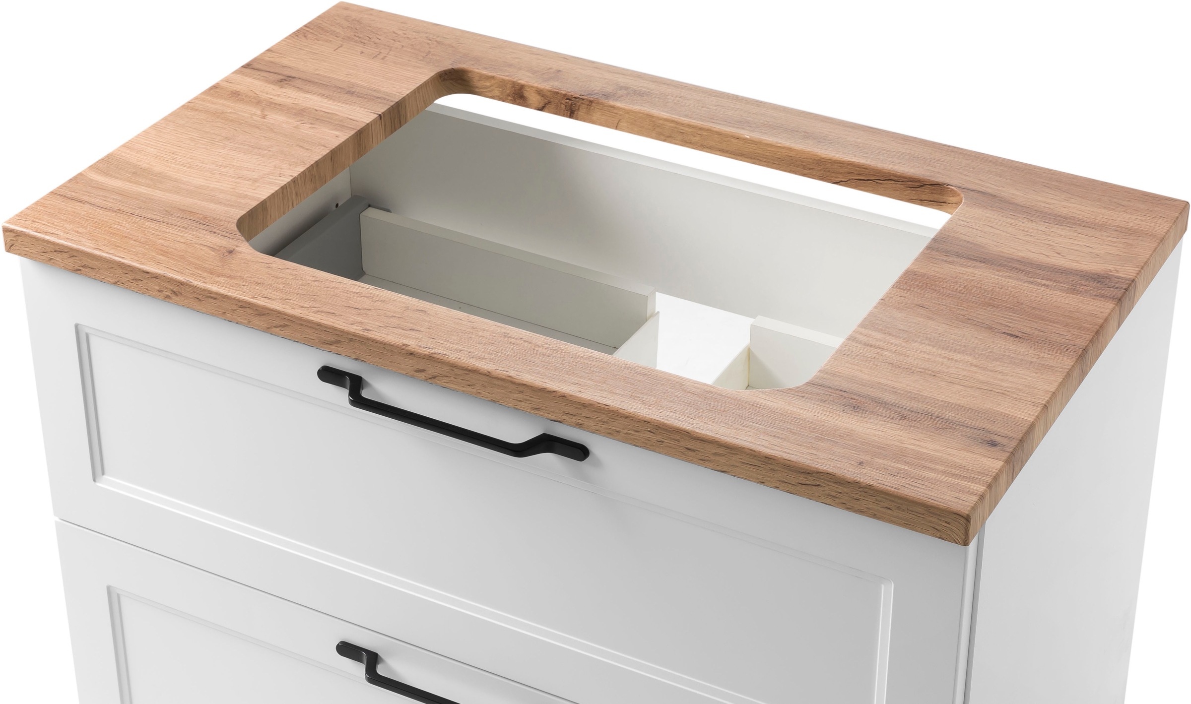 welltime Badmöbel-Set »Lana«, (Komplett-Set, 2 St.), Badezimmer-Set, 2-teilig, inkl. Waschbecken, 80 cm breit