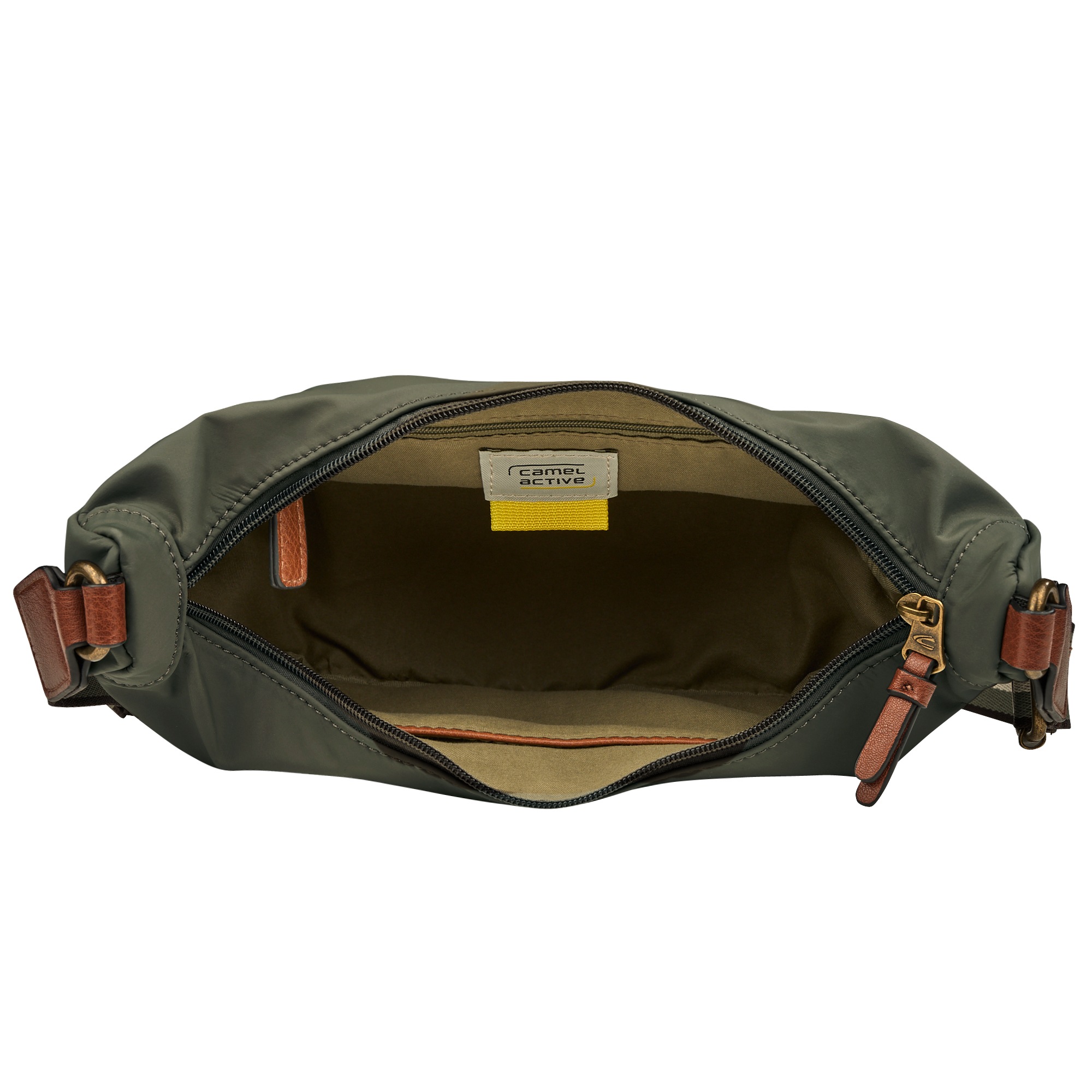 camel active Handtasche »Bari«, aus hochwertigem matten Nylon mit gestreiftem Gewebeband