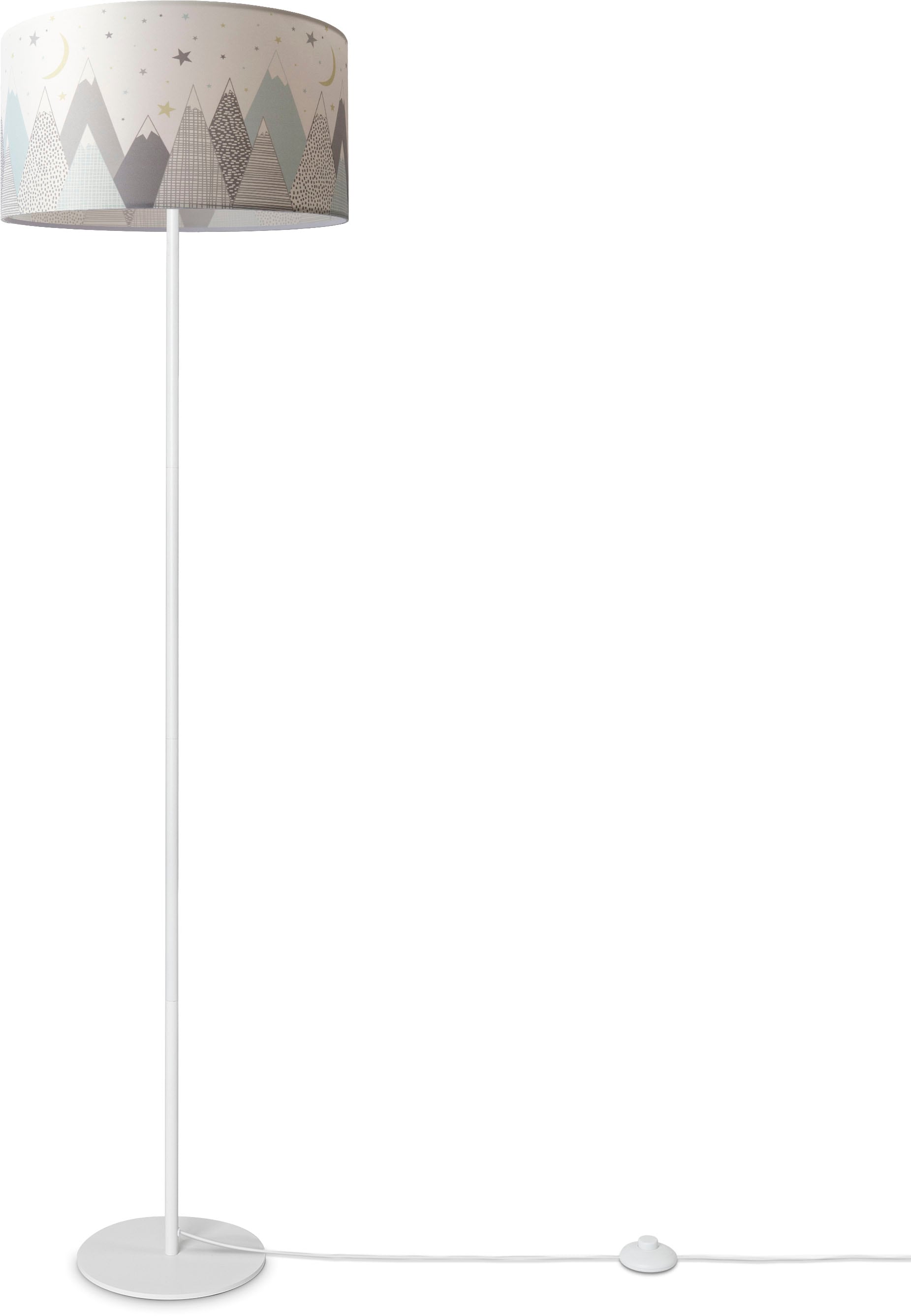 Jahren Cosmo«, Home XXL Stehlampe Kinder Stehlampe Paco Wolken Babyzimmer Stoff Lampenschirm Garantie »Luca Berge mit 3 kaufen Lampe online |