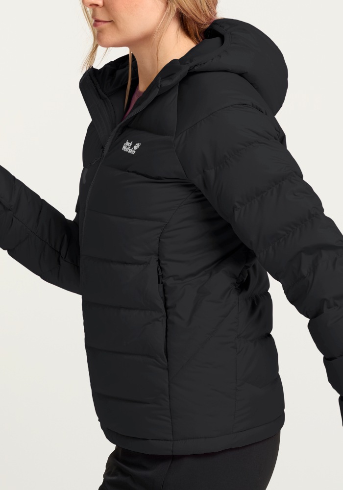 Jack Wolfskin Daunenjacke »WILD PASS DOWN HOODY W RDS« mit Kapuze Daunenjacke mit Kapuze, warm, wind- und wasserabweisend