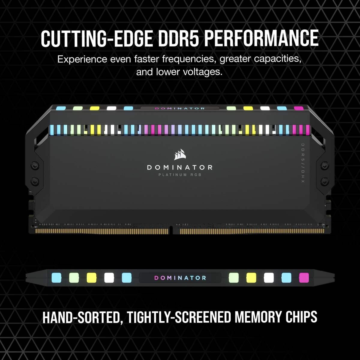 Corsair Arbeitsspeicher »Dominator Platinum RGB DDR5 6200MHz DIMM 32GB (2x16GB)«, RGB Beleuchtung ICUE